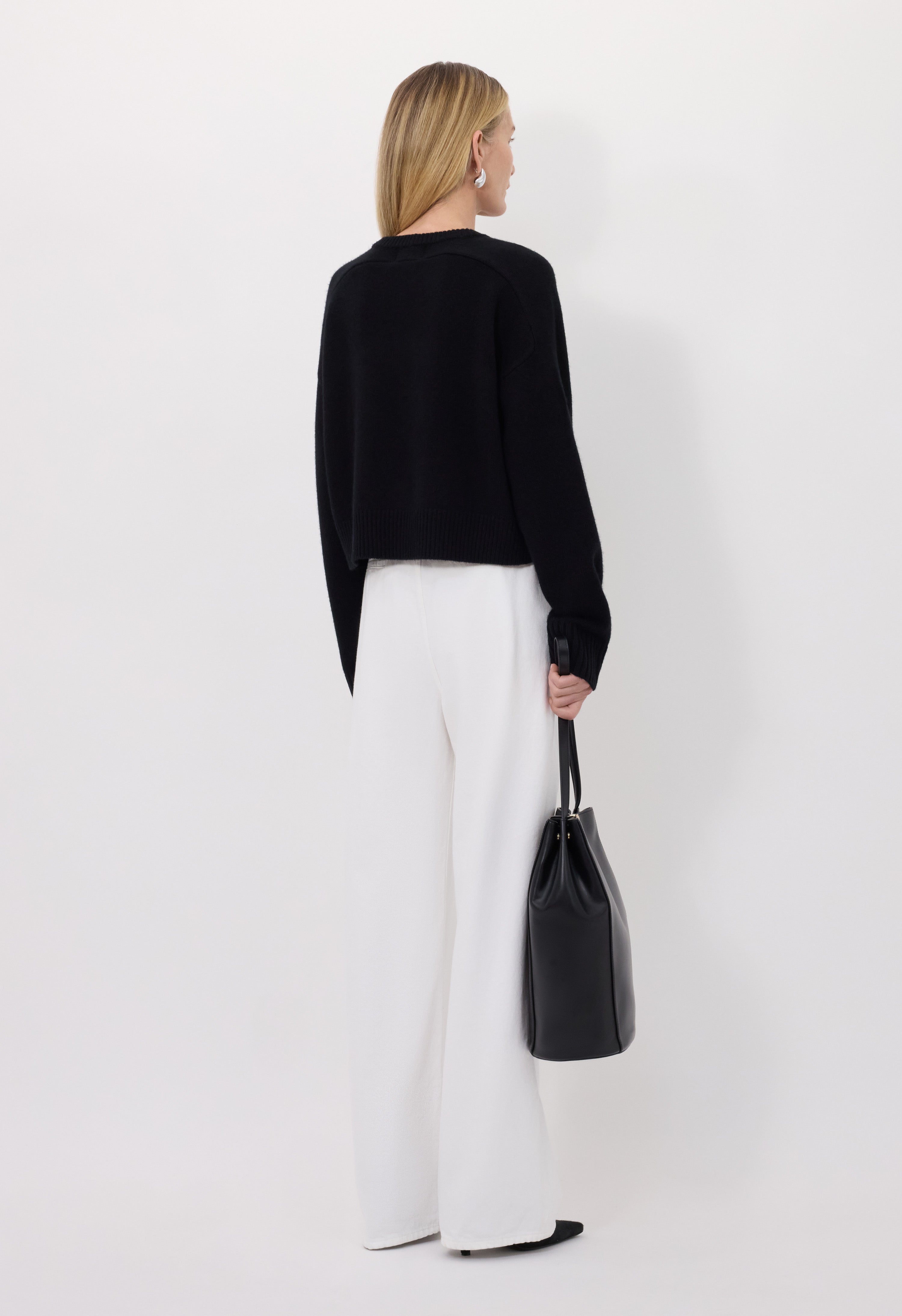 BRUZZI LDS Boxy cashmere sweater