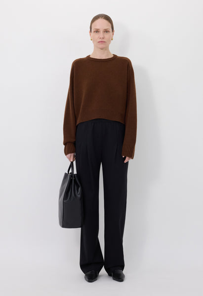 BRUZZI LDS Boxy cashmere sweater
