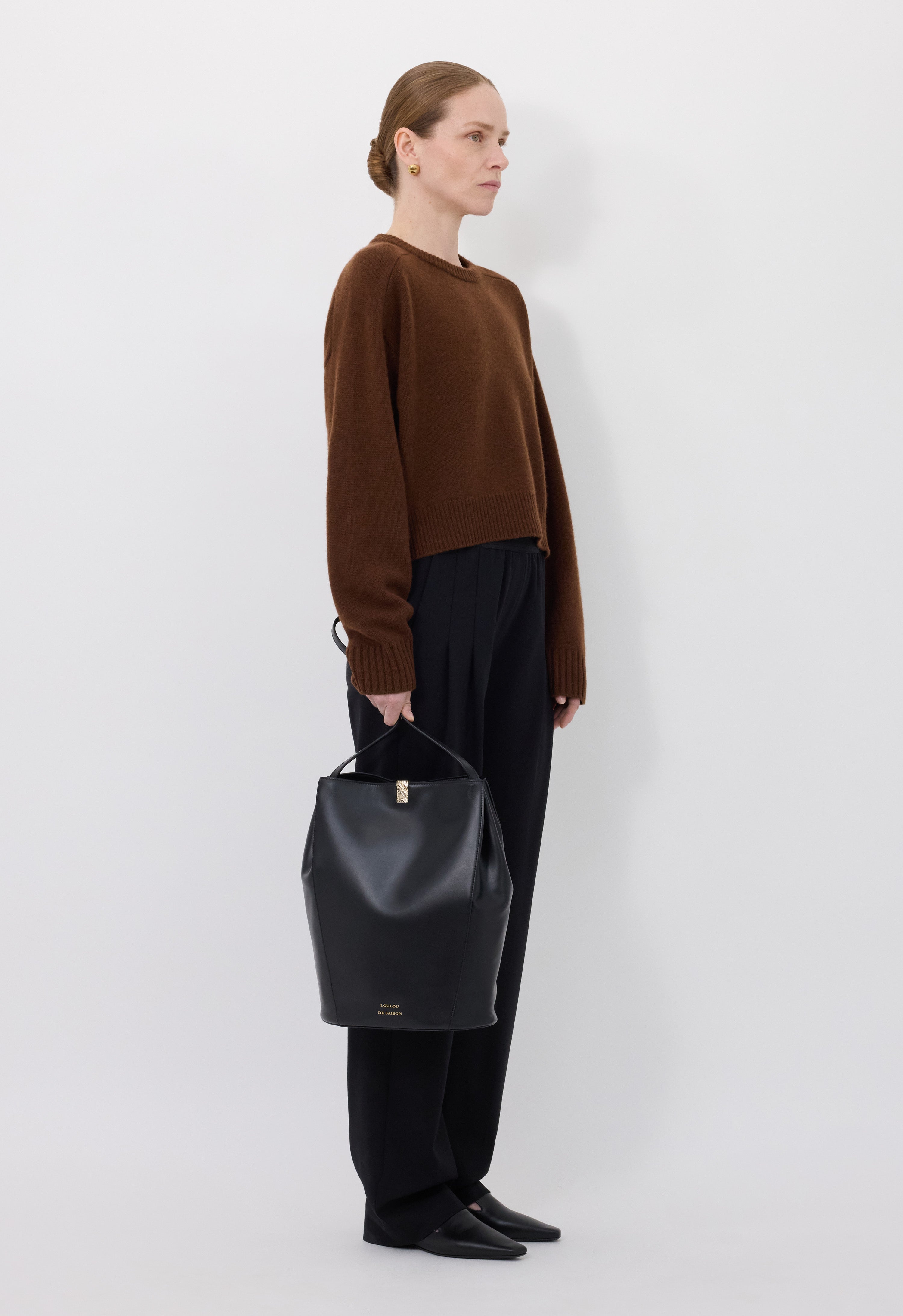 BRUZZI LDS Boxy cashmere sweater