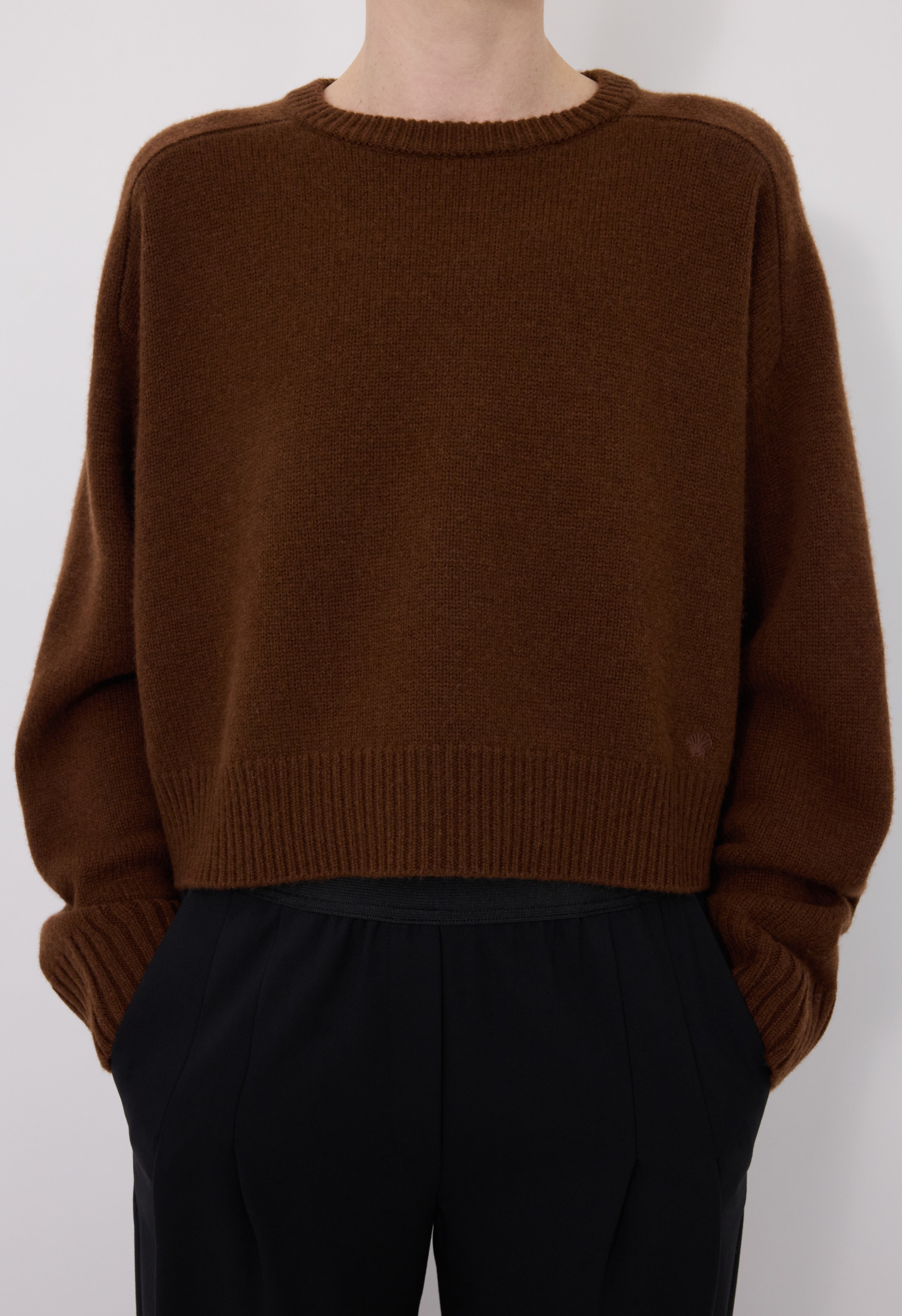 BRUZZI LDS Boxy cashmere sweater