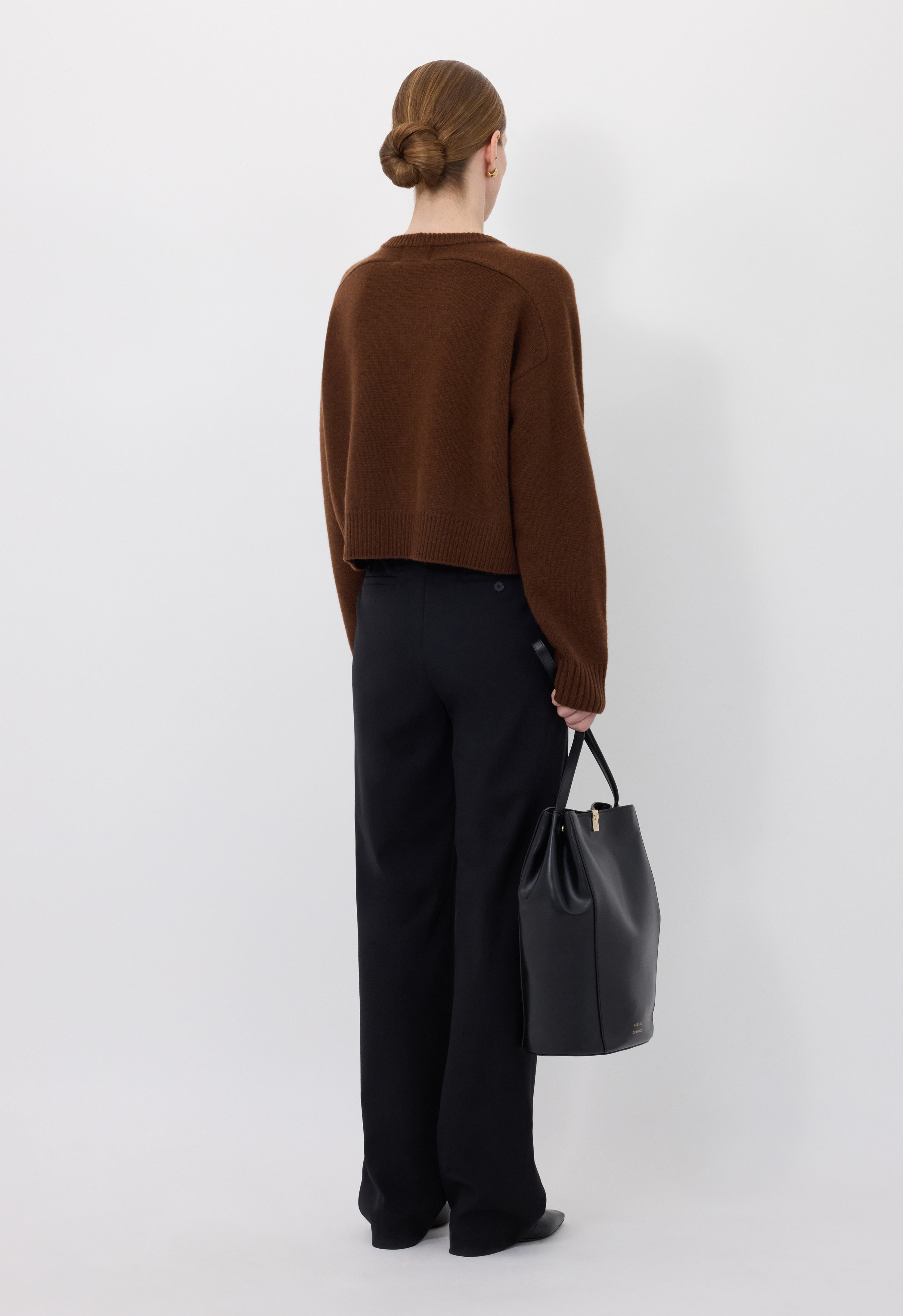 BRUZZI LDS Boxy cashmere sweater