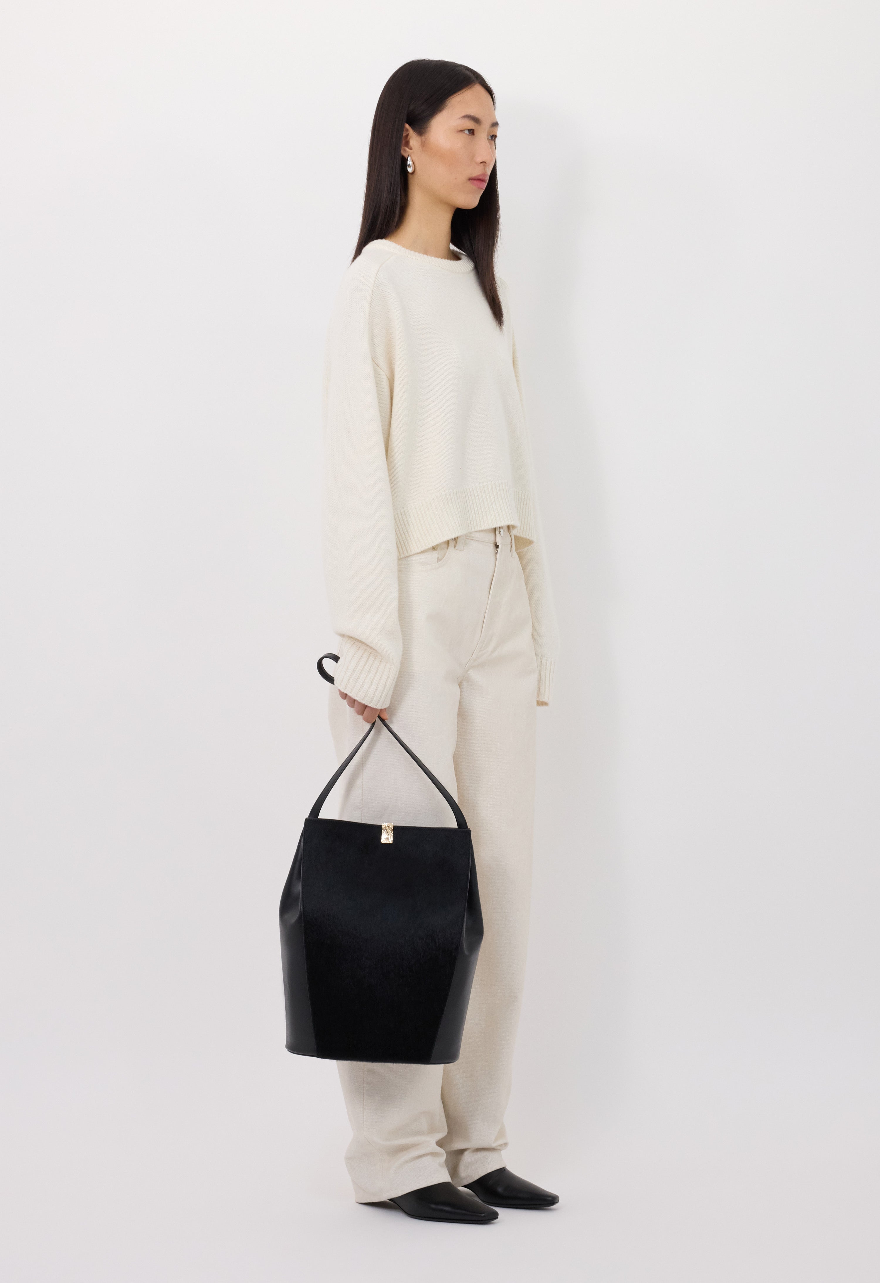 BRUZZI LDS Boxy cashmere sweater