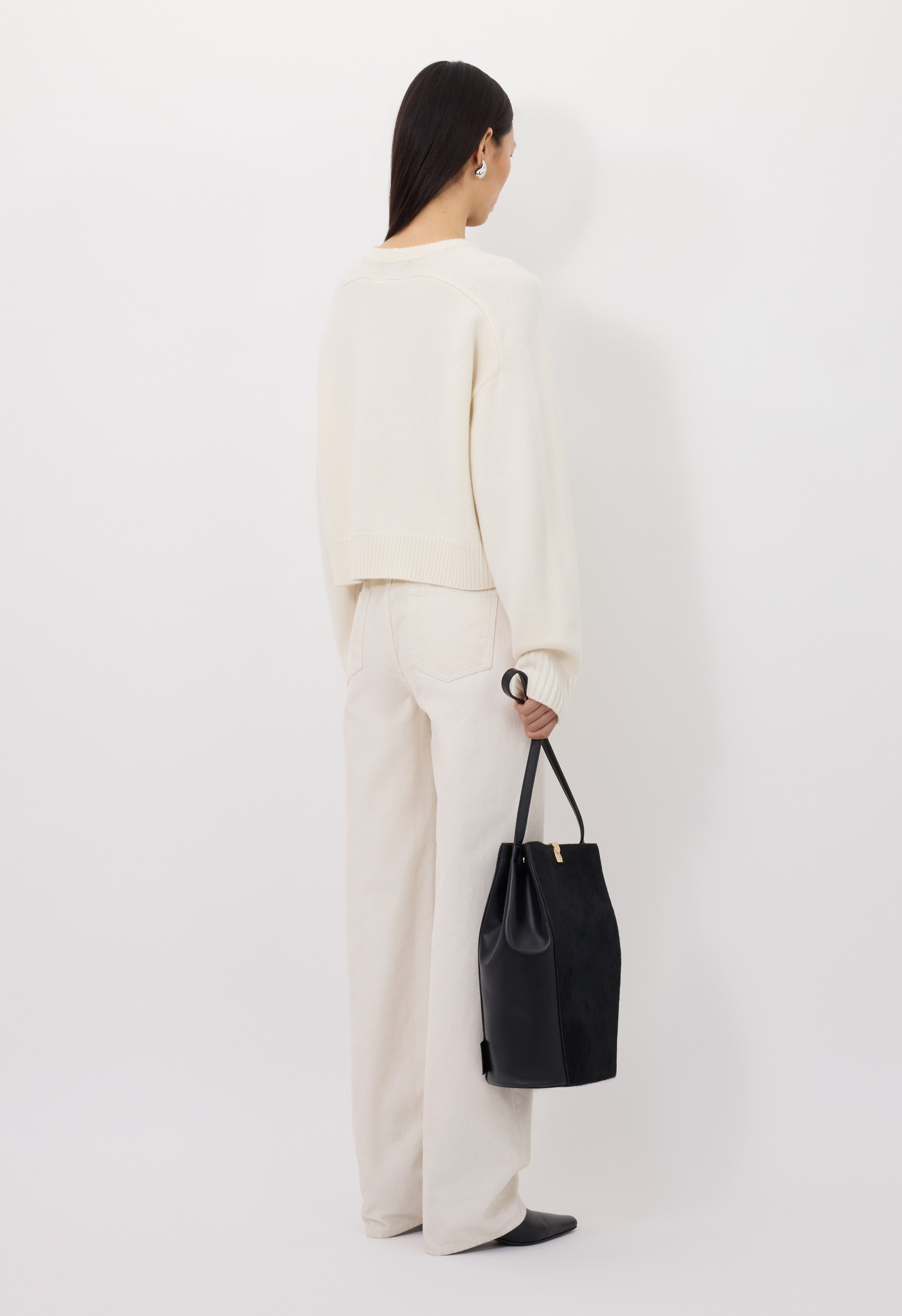 BRUZZI LDS Boxy cashmere sweater