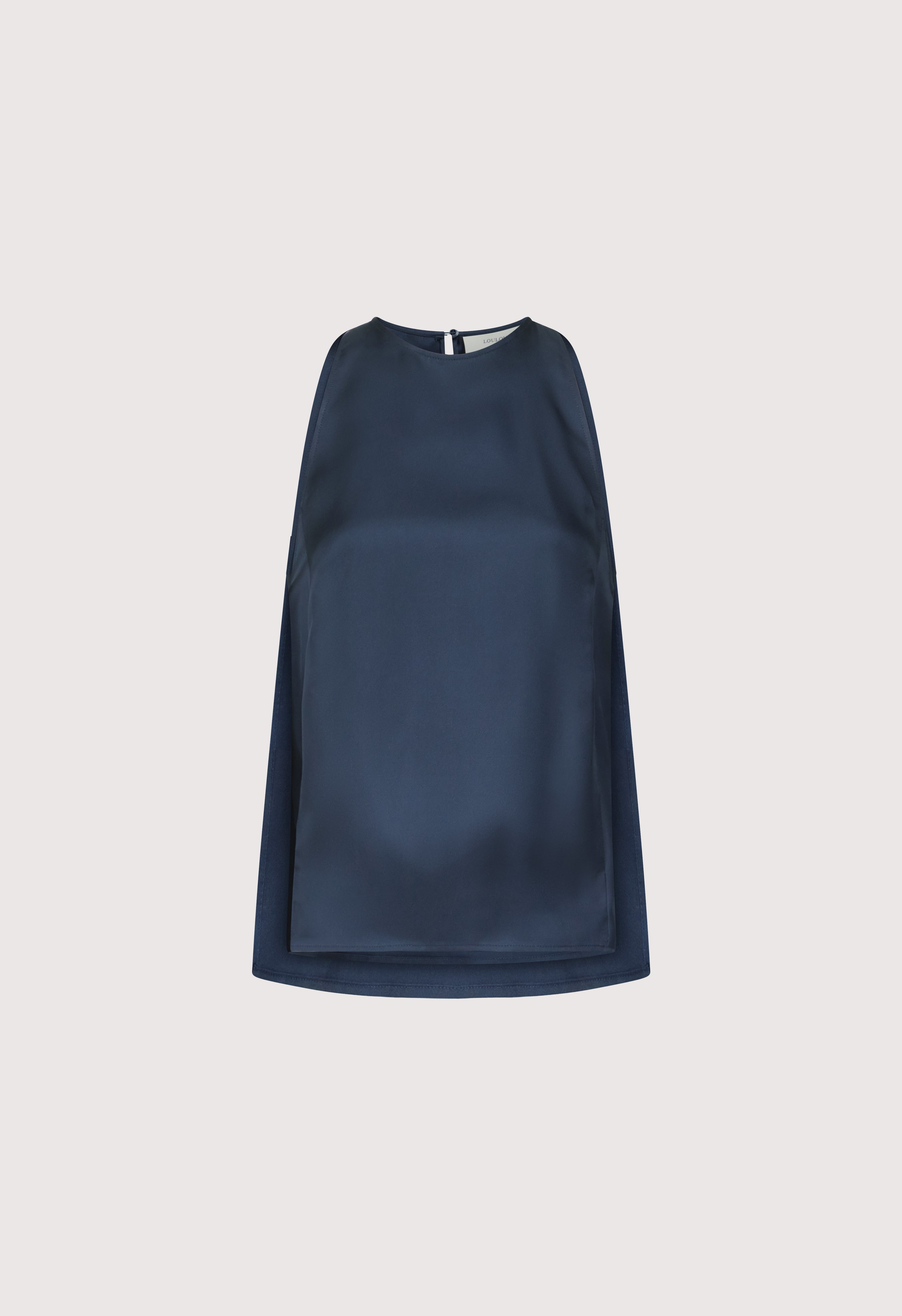 CAMI Silk twill cape top
