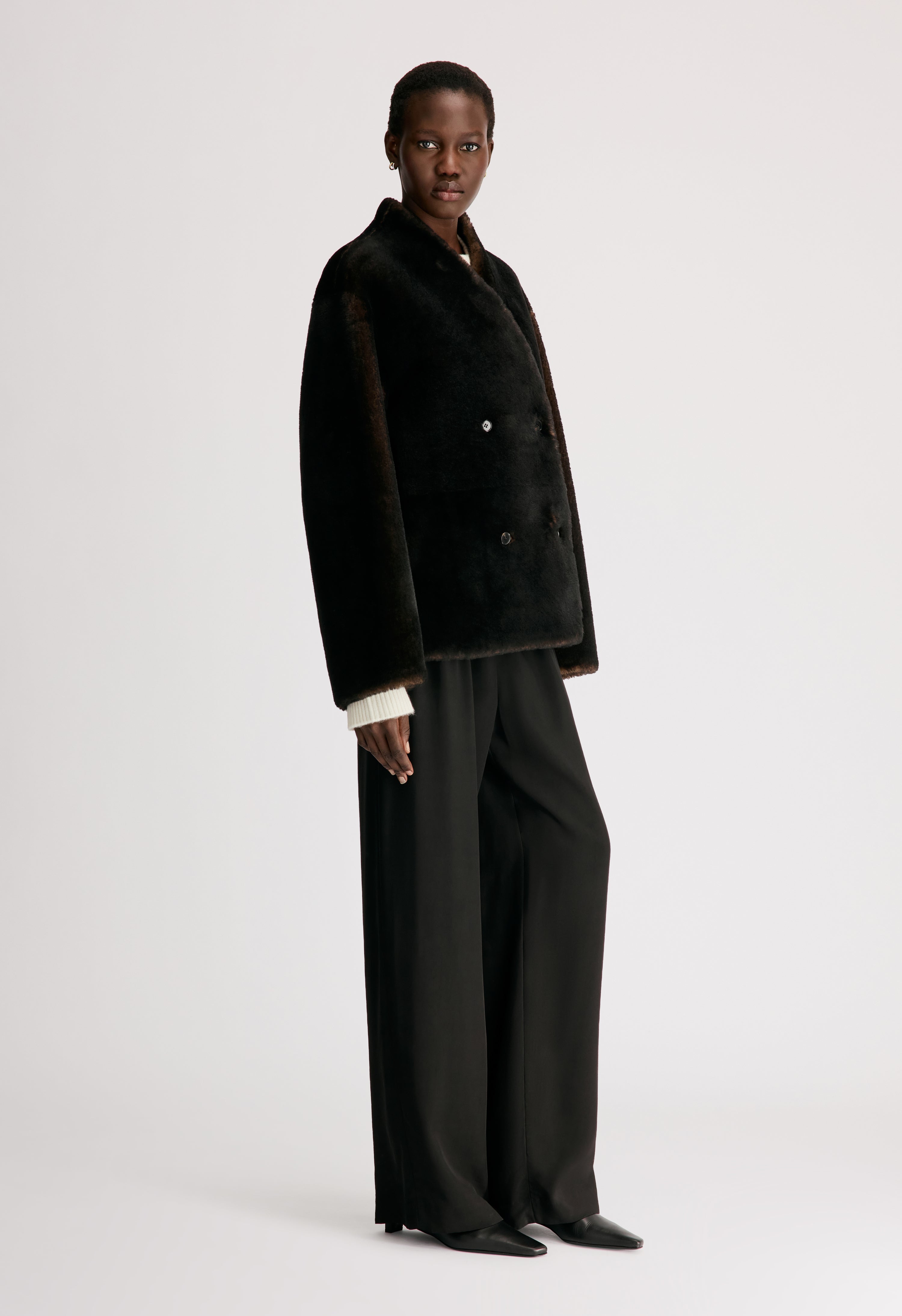 CATHERINE Reversible merino shearling jacket