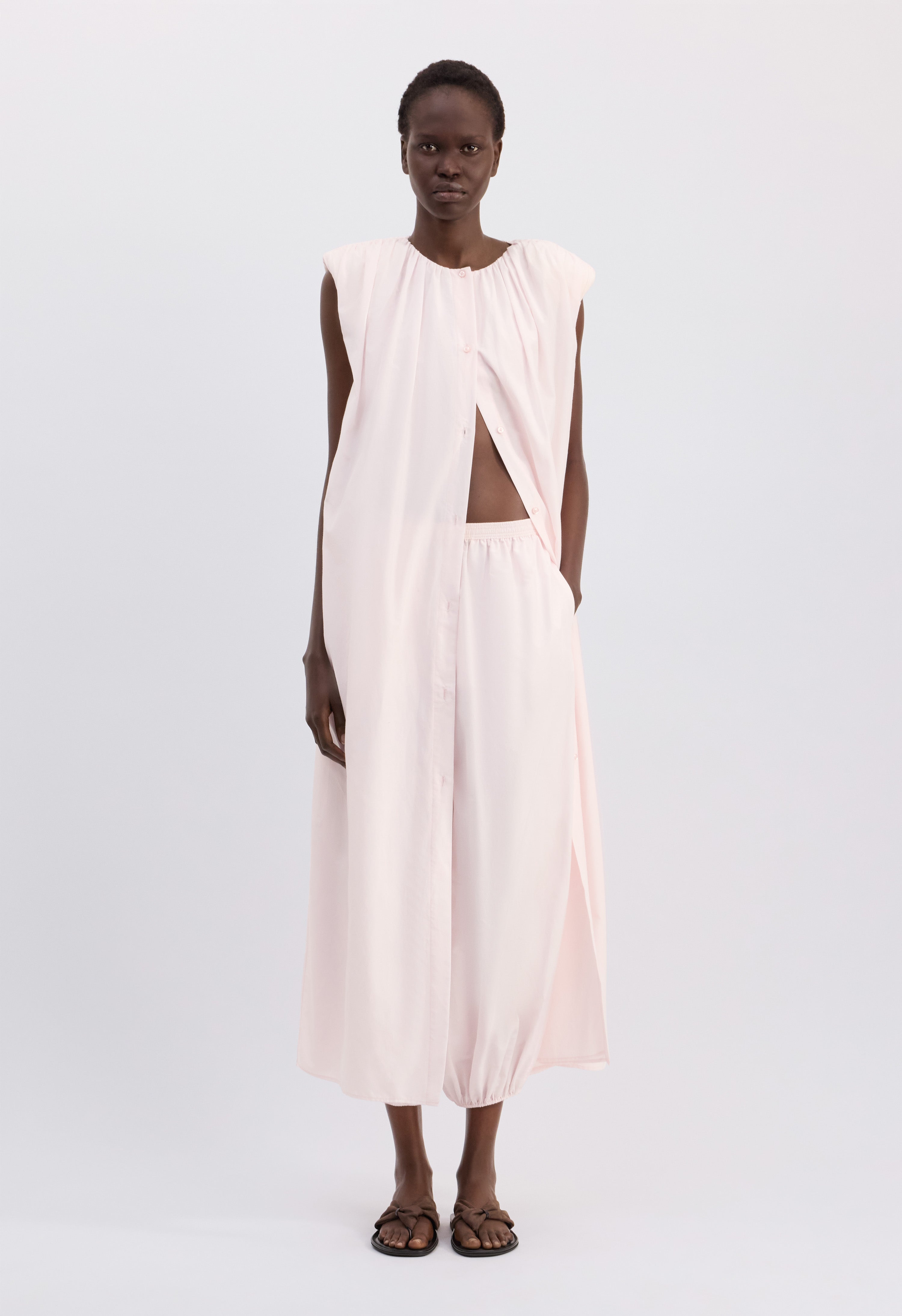 CORA Midi cotton silk voile dress XL CORA Midi cotton silk voile dress XL