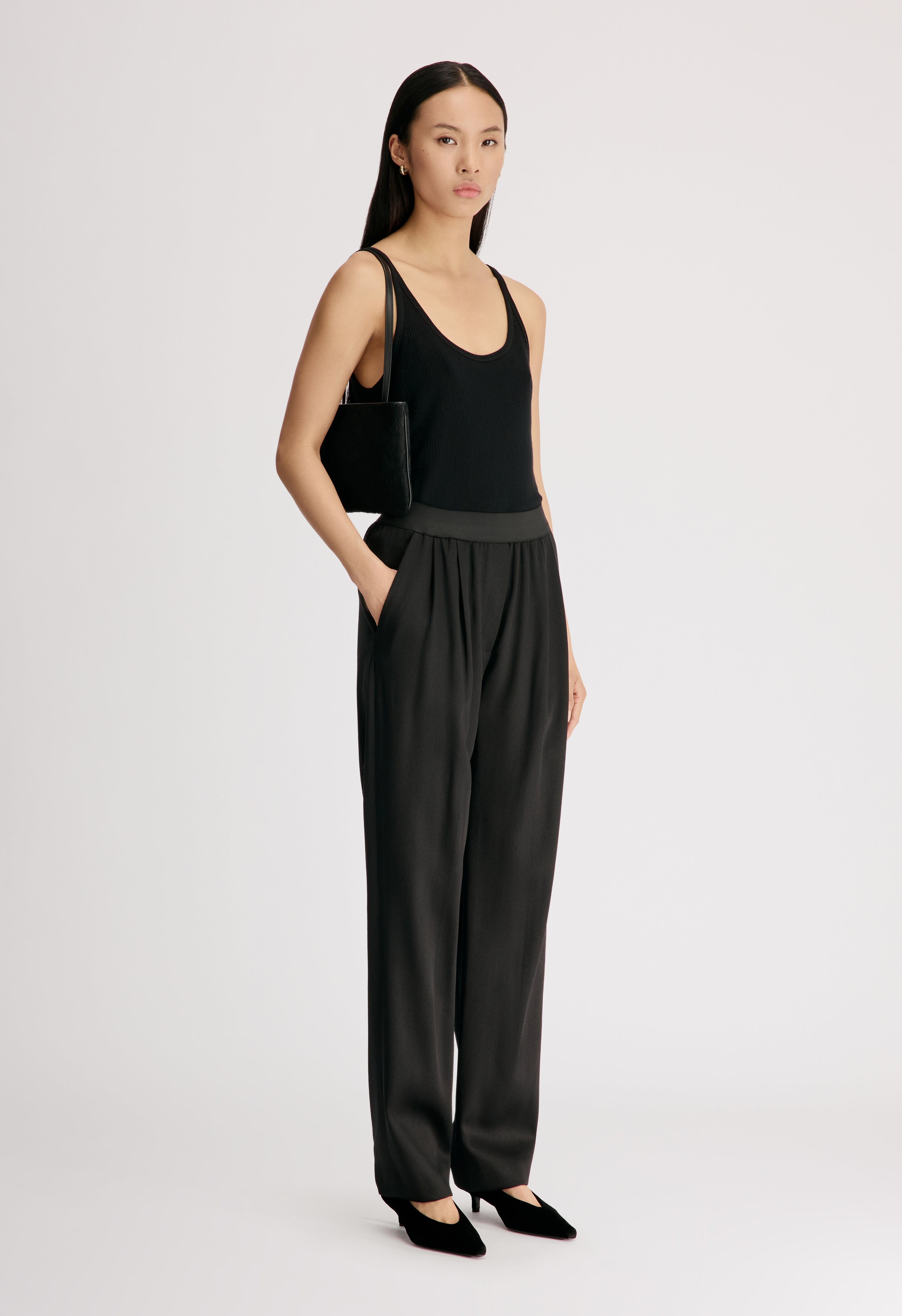 DAN Elastic waistband trousers