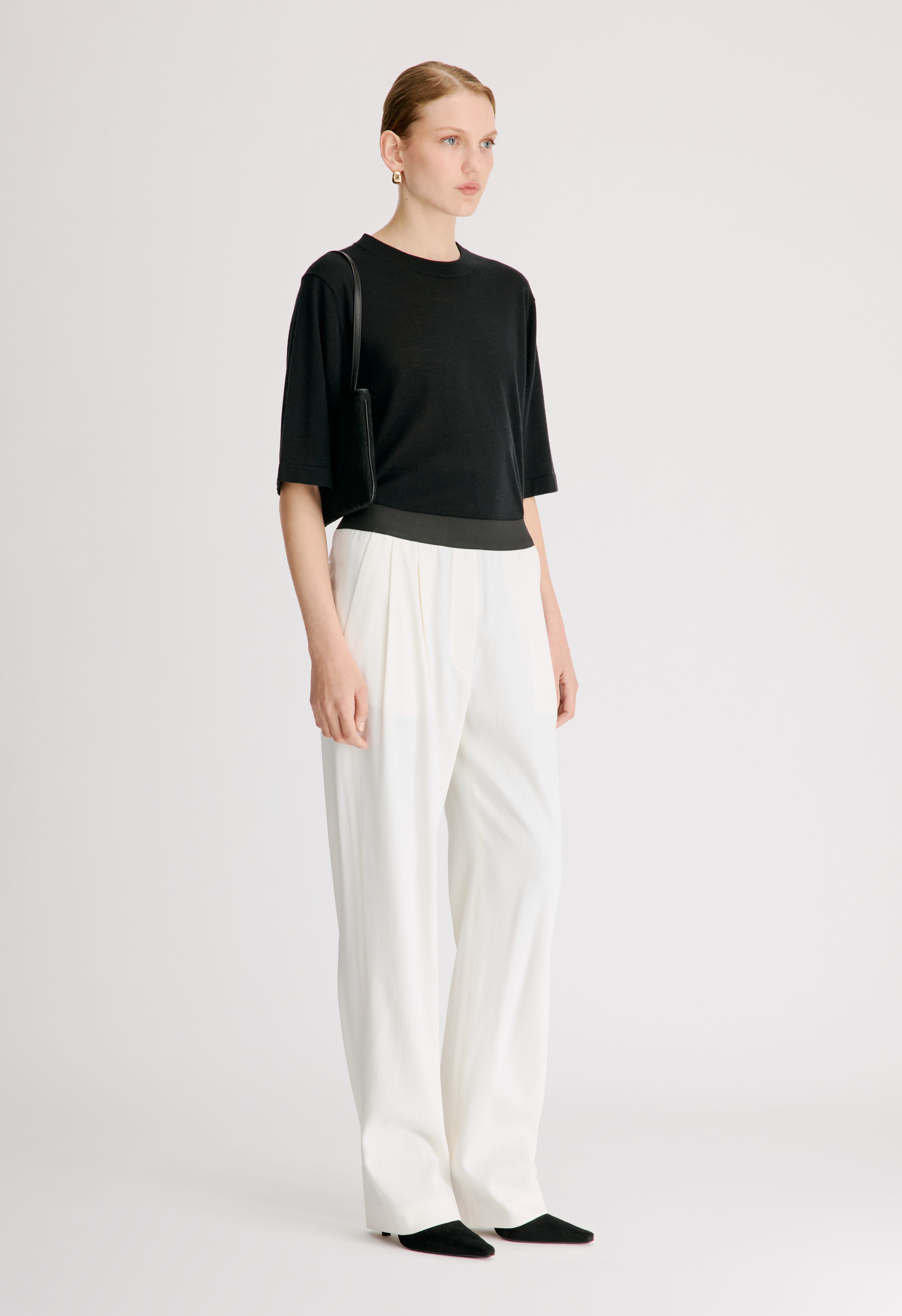 DAN Elastic waistband trousers