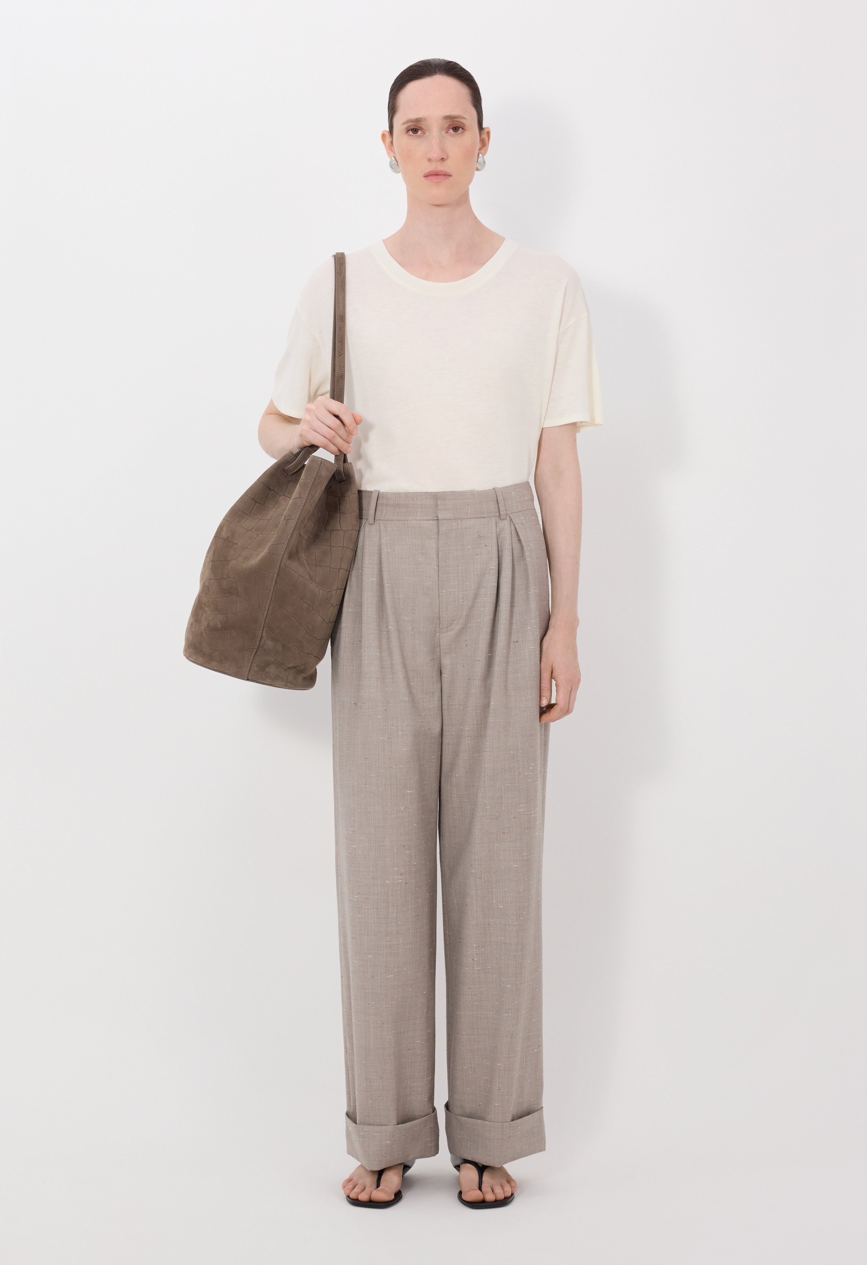 DAVY Pantalon oversize à plis