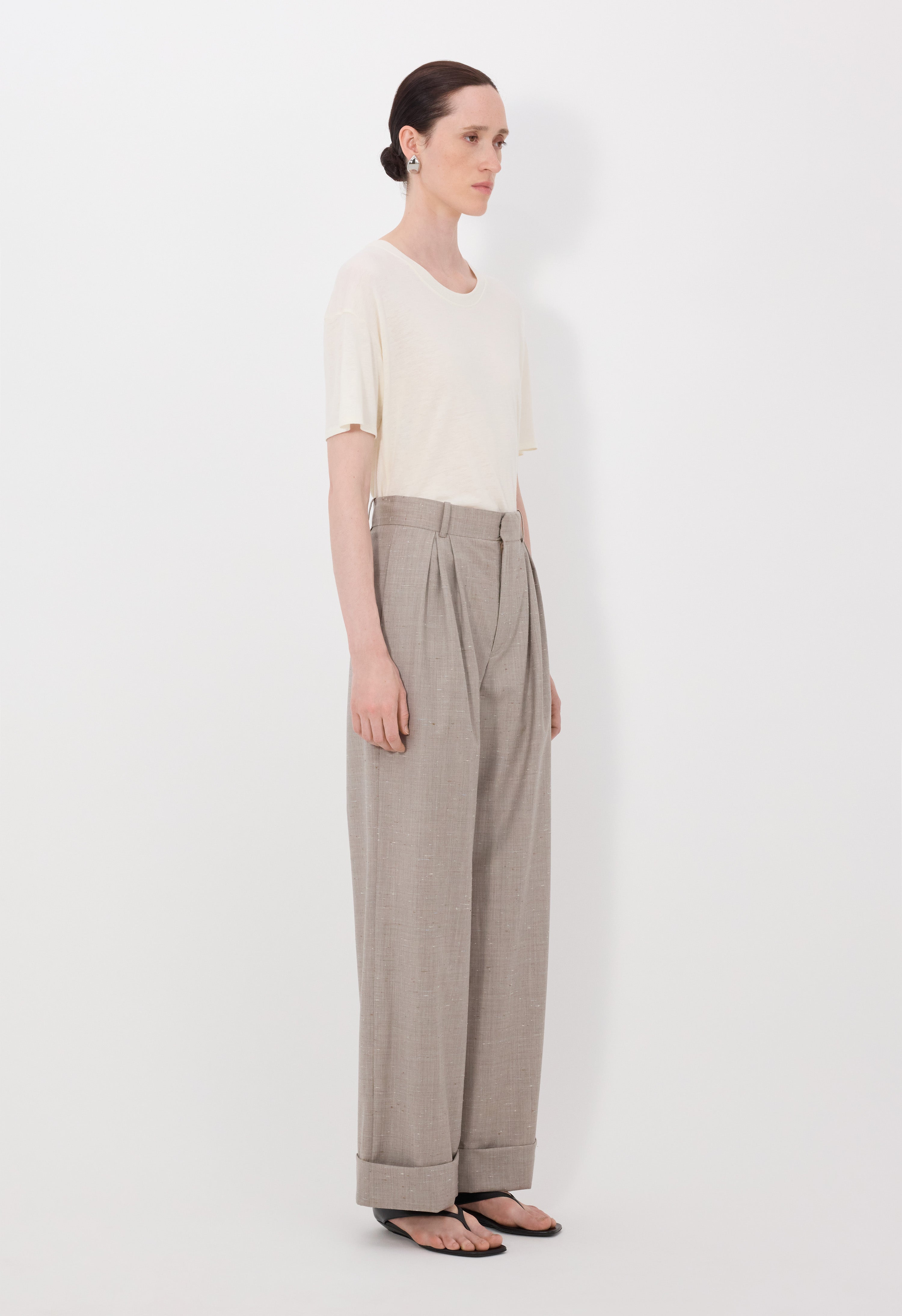 DAVY Pantalon oversize à plis