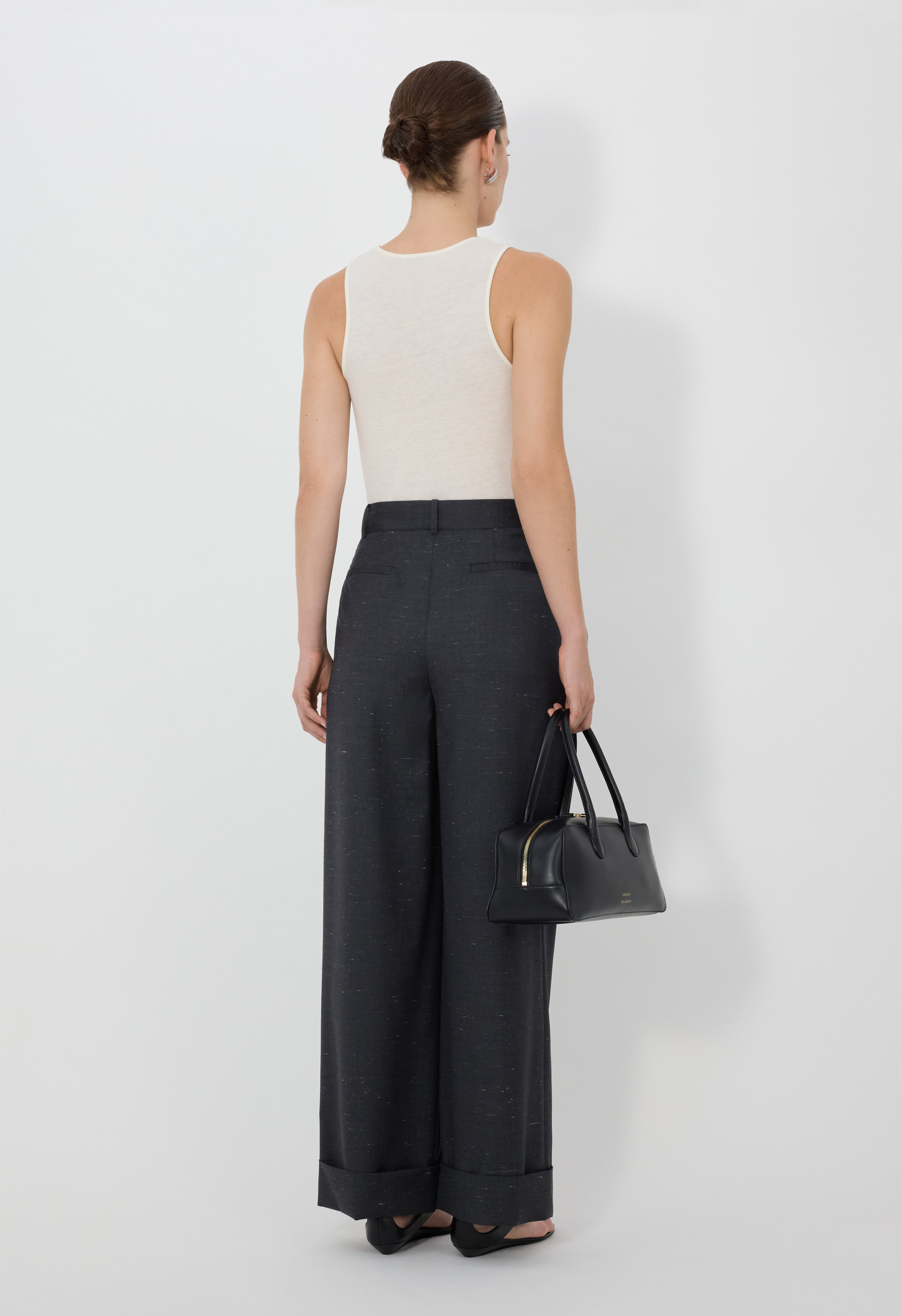DAVY Pantalon oversize à plis