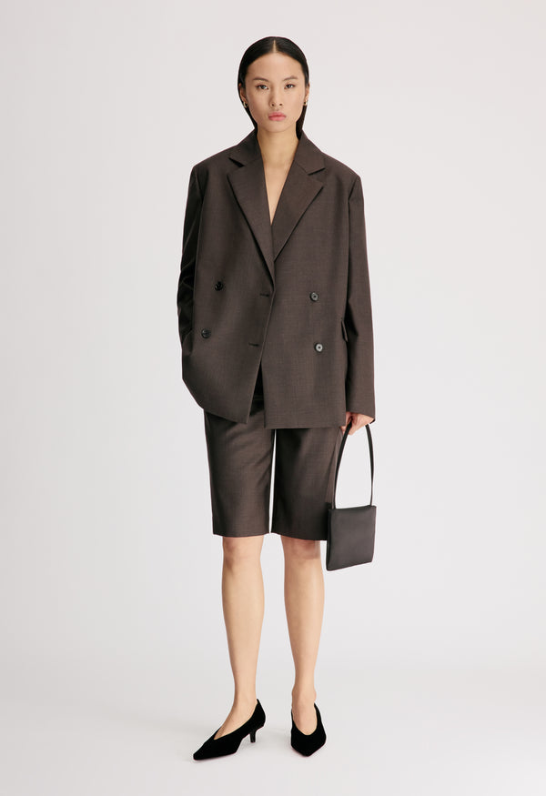 DONAU LDS Double breasted virgin wool jacket