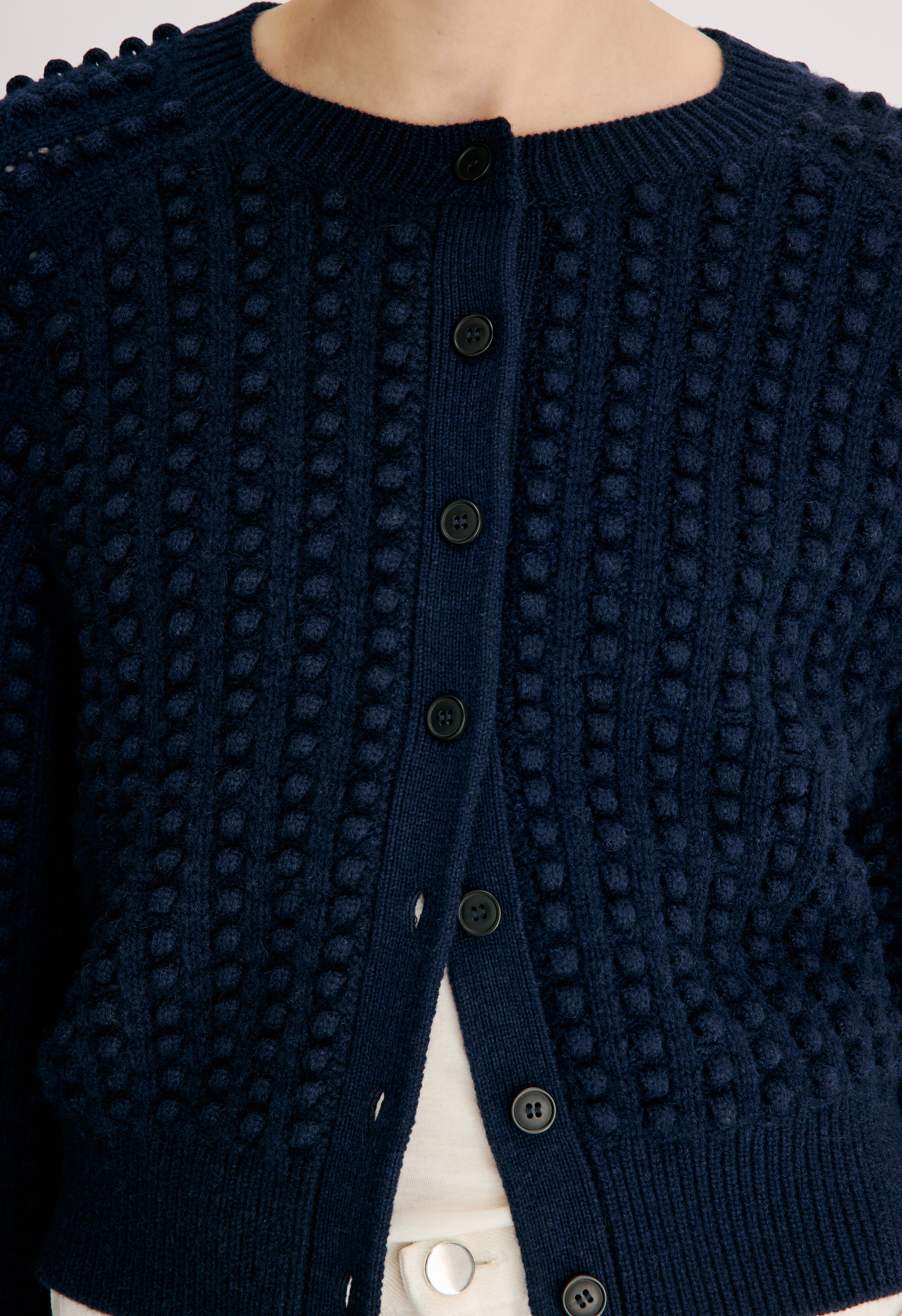 EDIE Bubble stitch cardigan