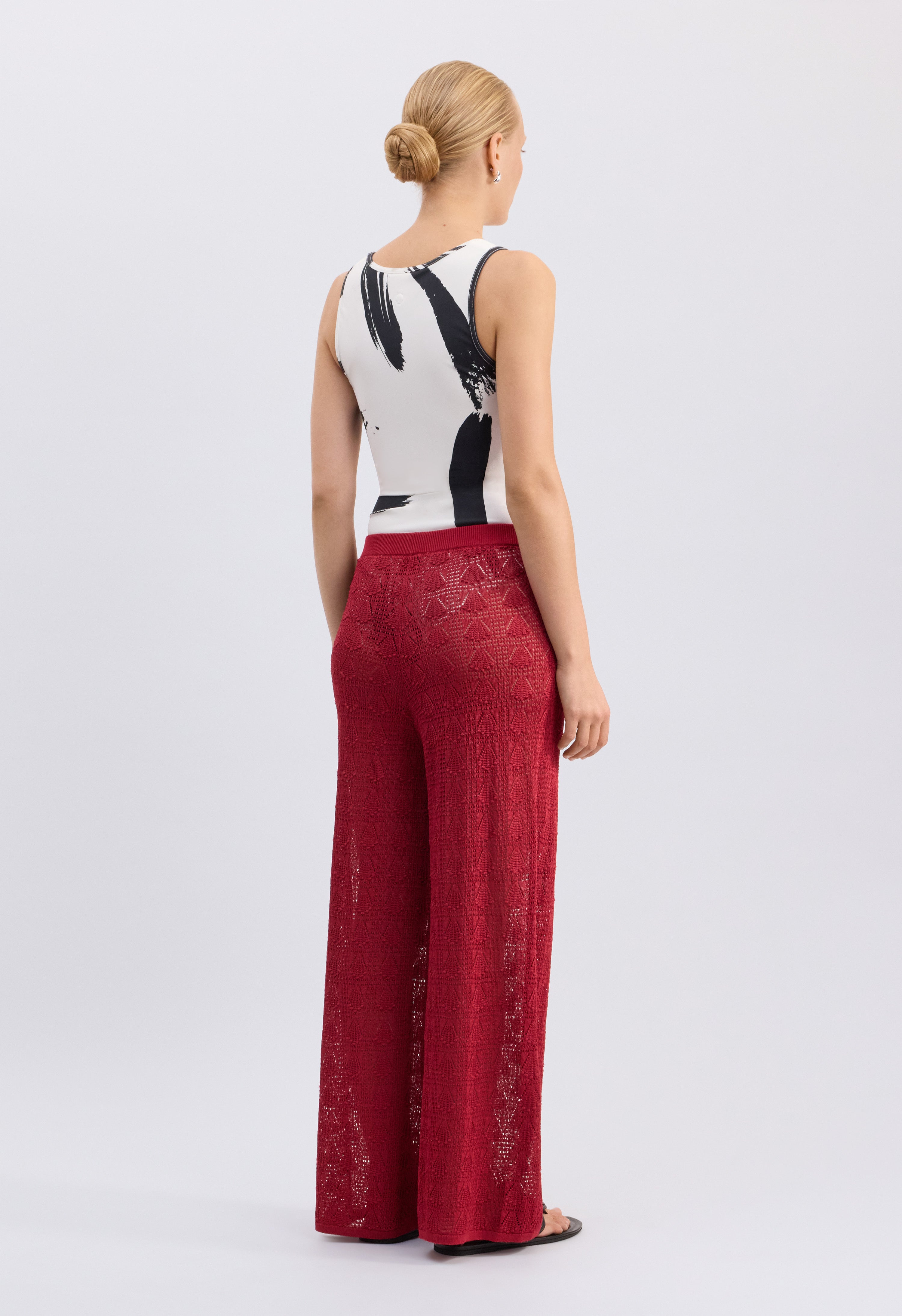 EGEO Pantalon à la taille élastique