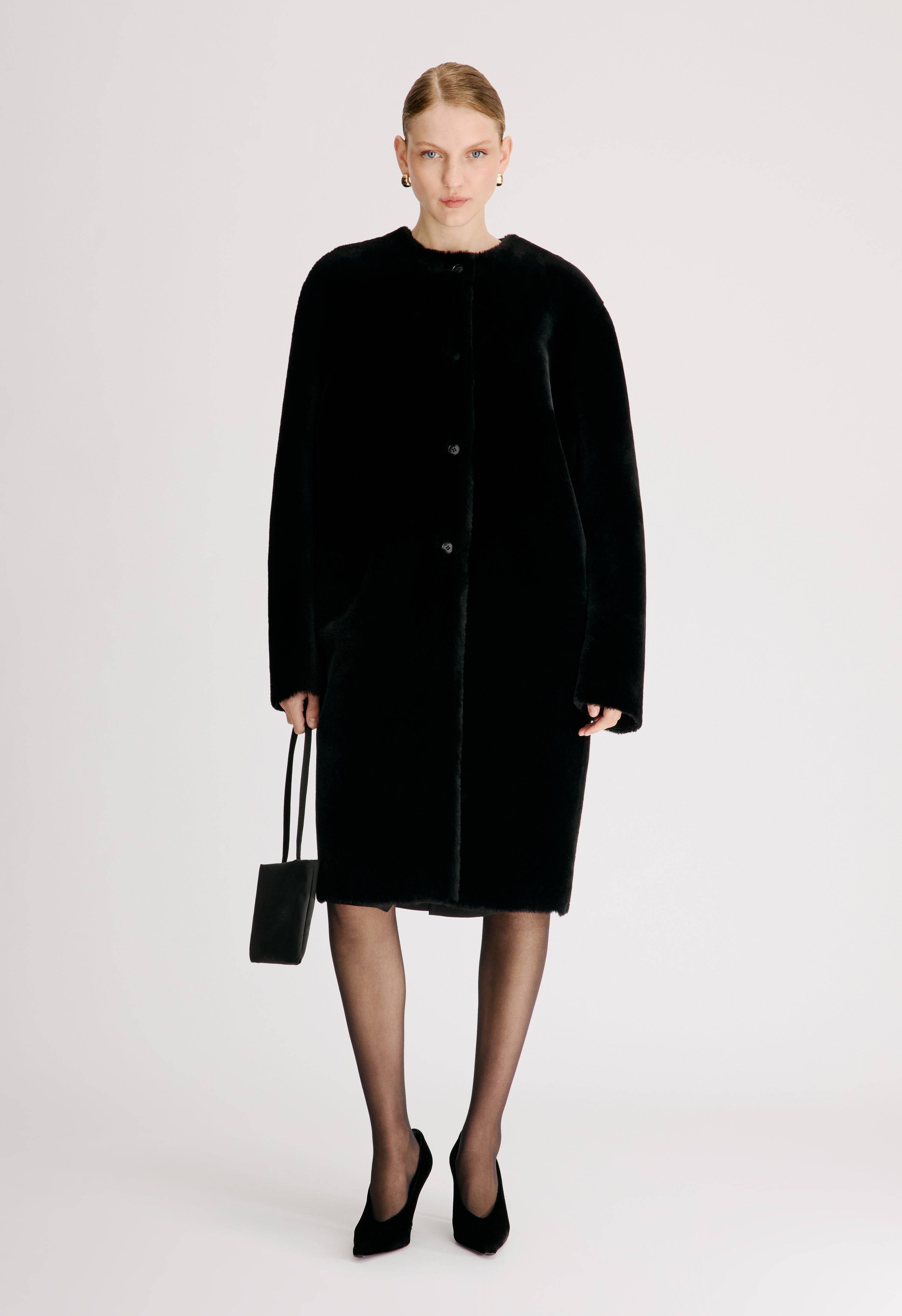 ELBA Reversible merino shearling coat
