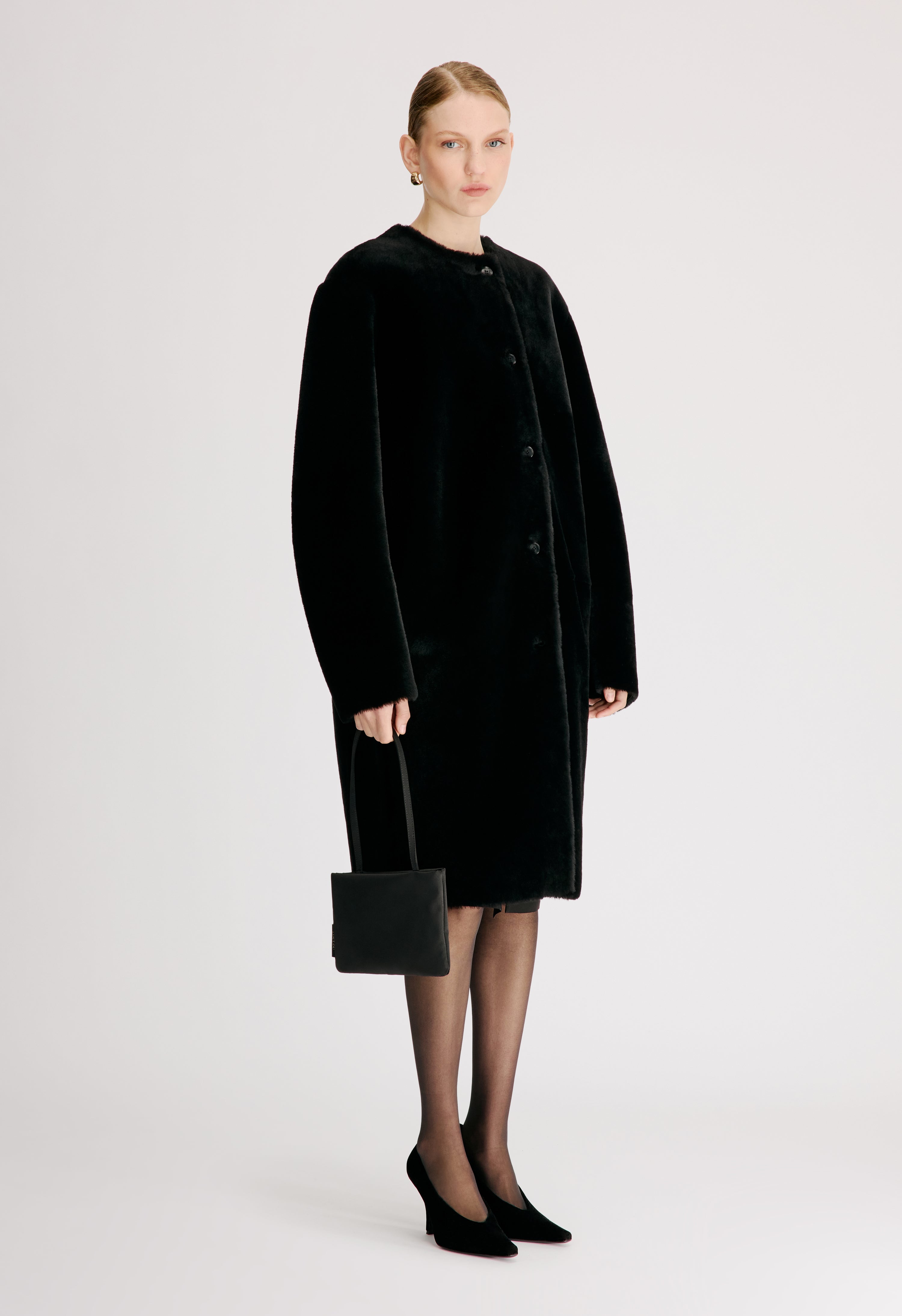 ELBA Reversible merino shearling coat