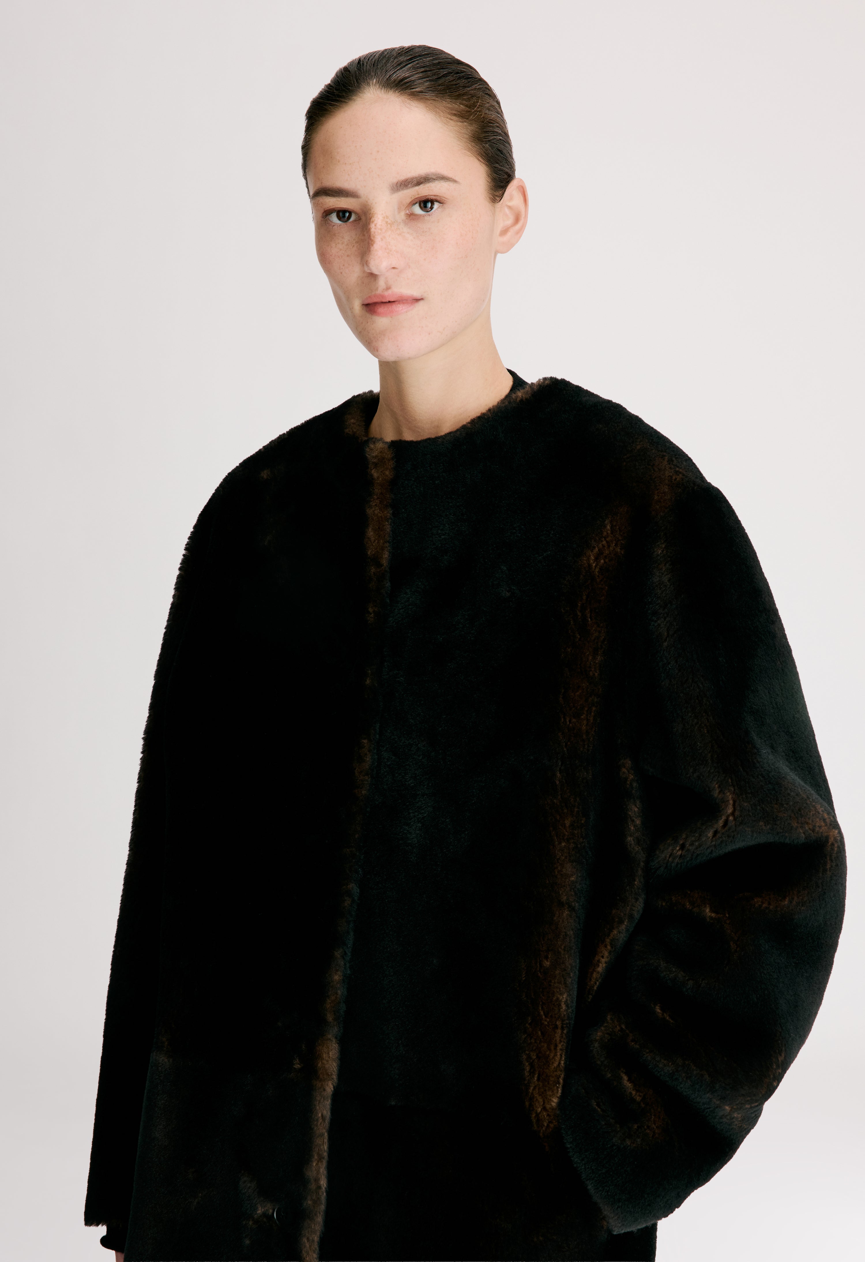 ELBA Reversible merino shearling coat