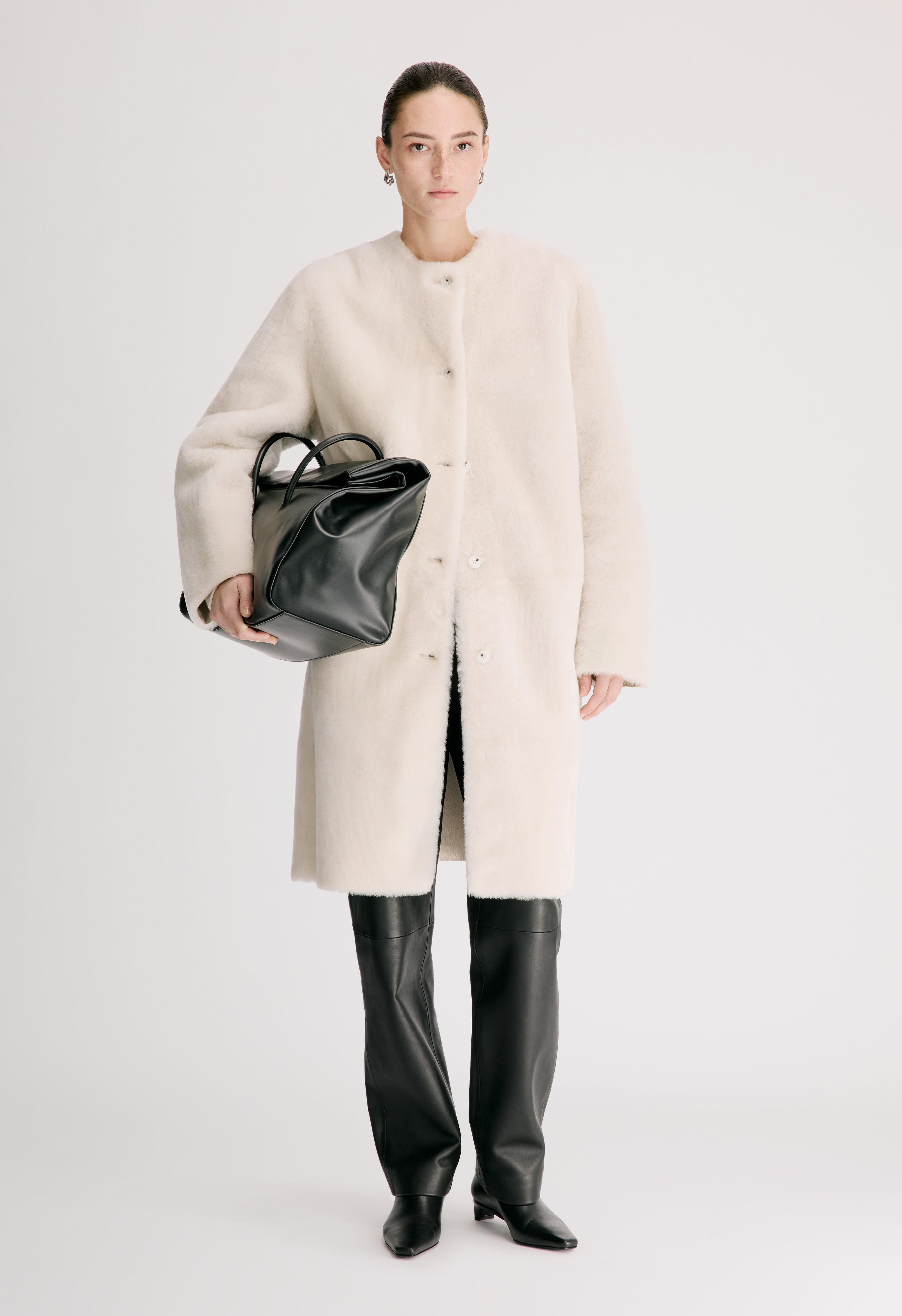 ELBA Reversible merino shearling coat