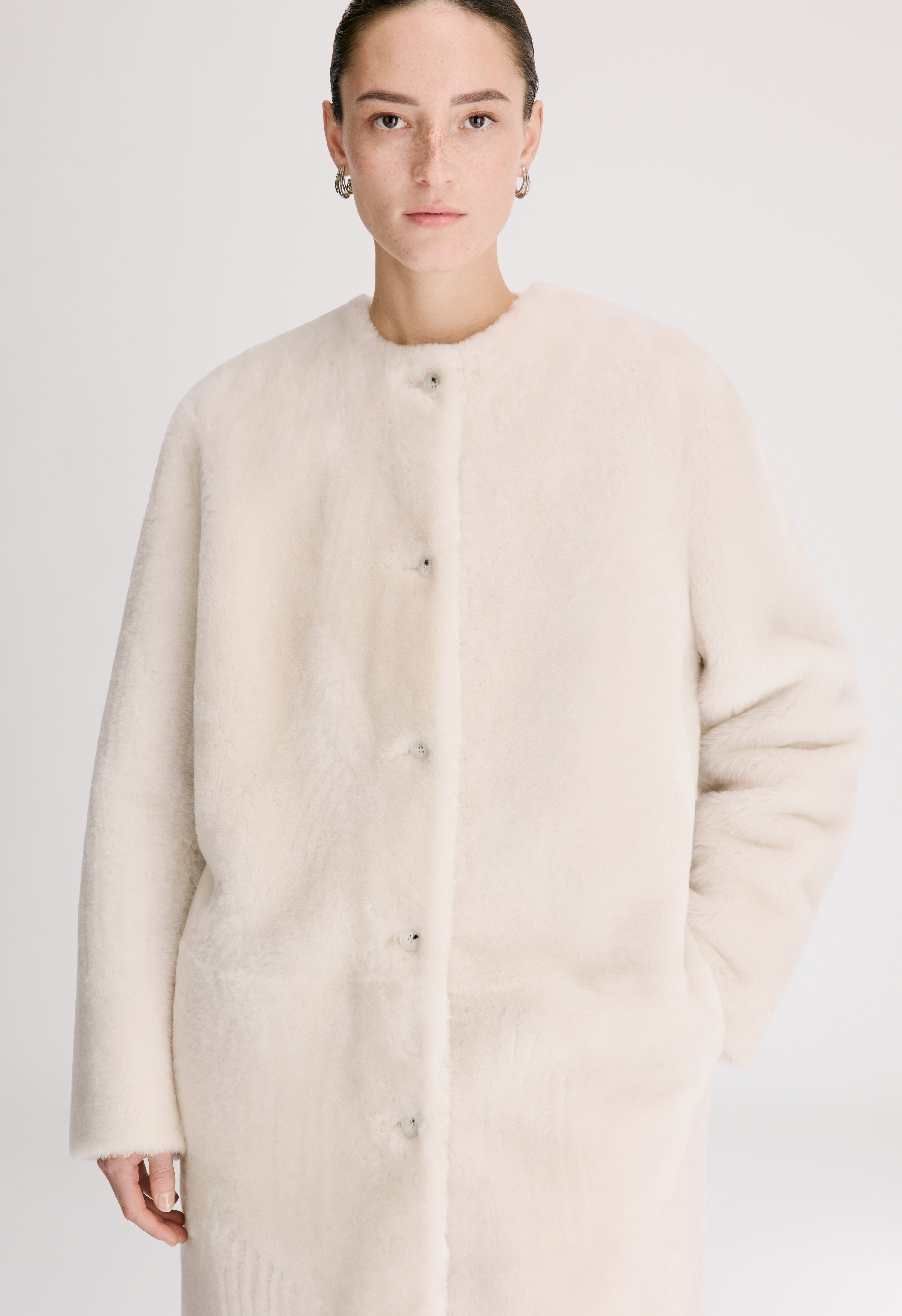 ELBA Reversible merino shearling coat