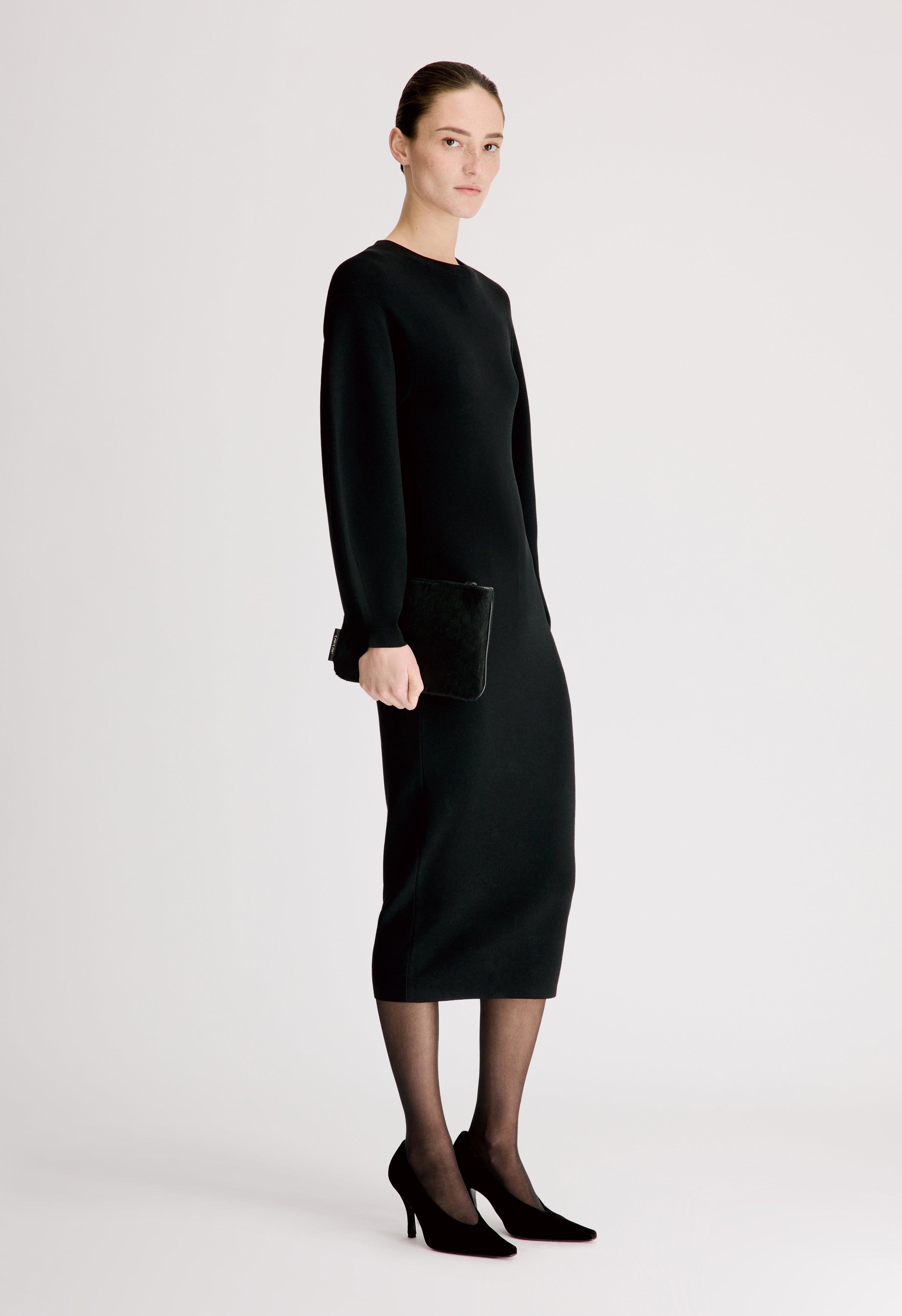 ELENA Knitted body con dress