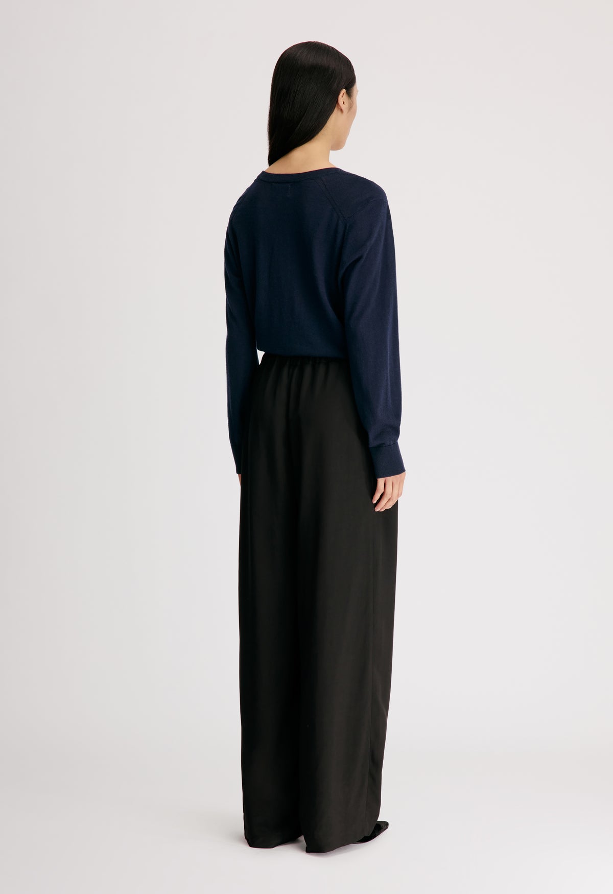 ELLON Straight leg drawstring trousers