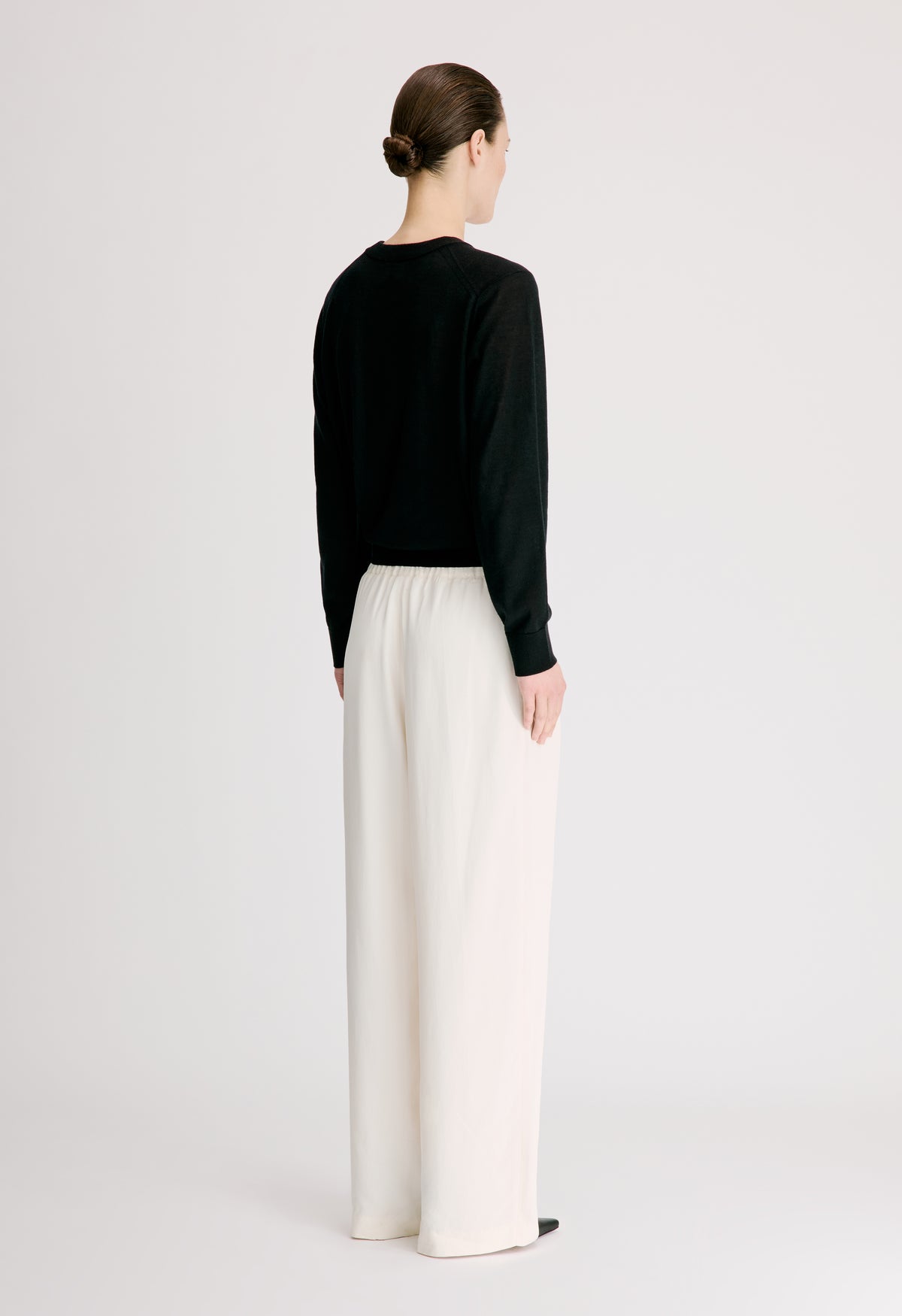 ELLON Straight leg drawstring trousers