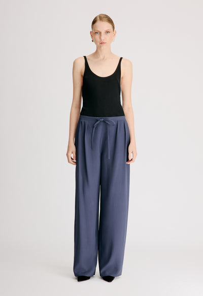 ELLON Pantalon droit à cordons