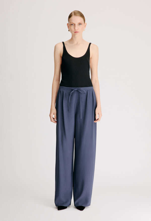 ELLON Straight leg drawstring trousers