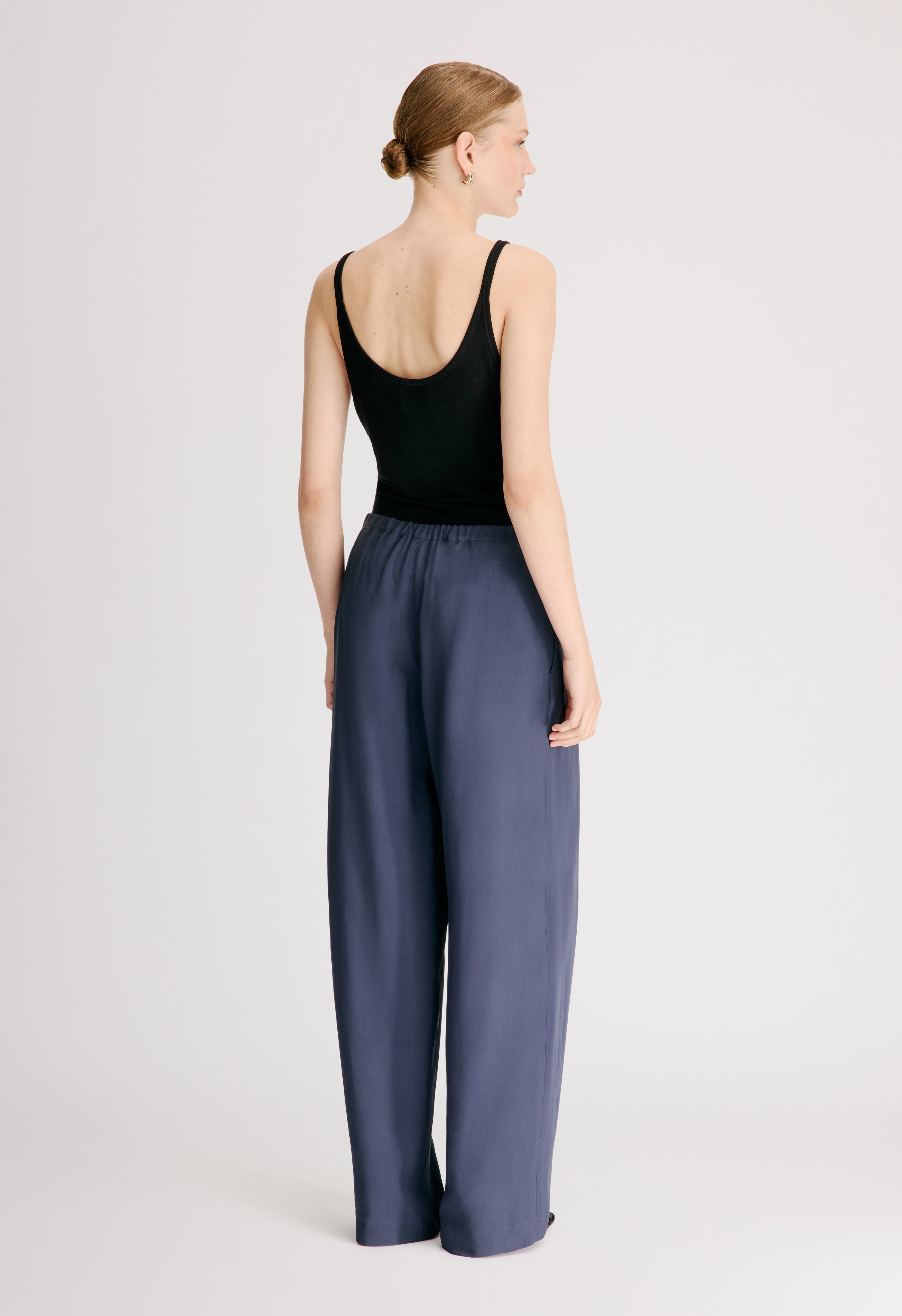 ELLON Straight leg drawstring trousers