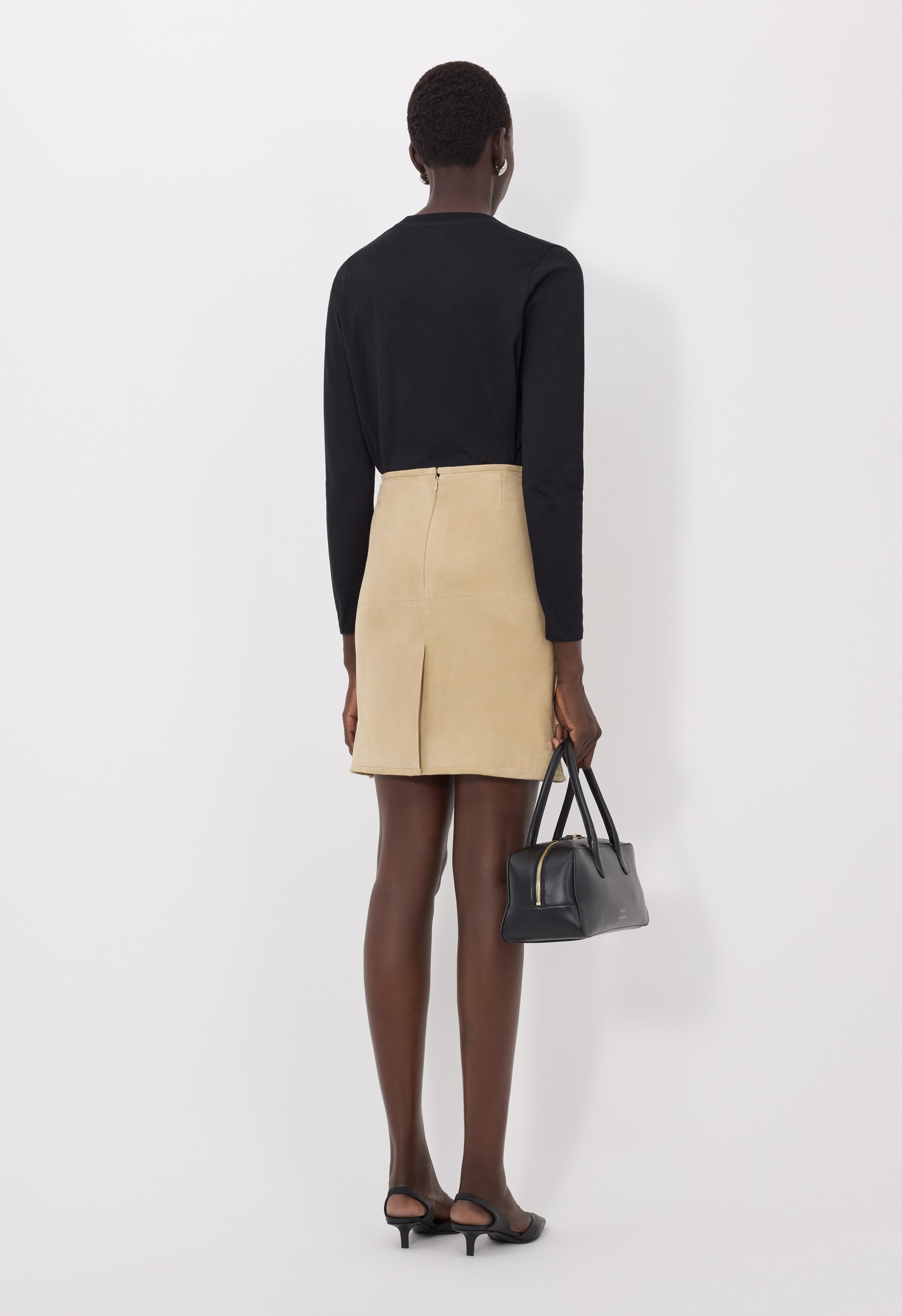 ENGEL Suede pencil skirt