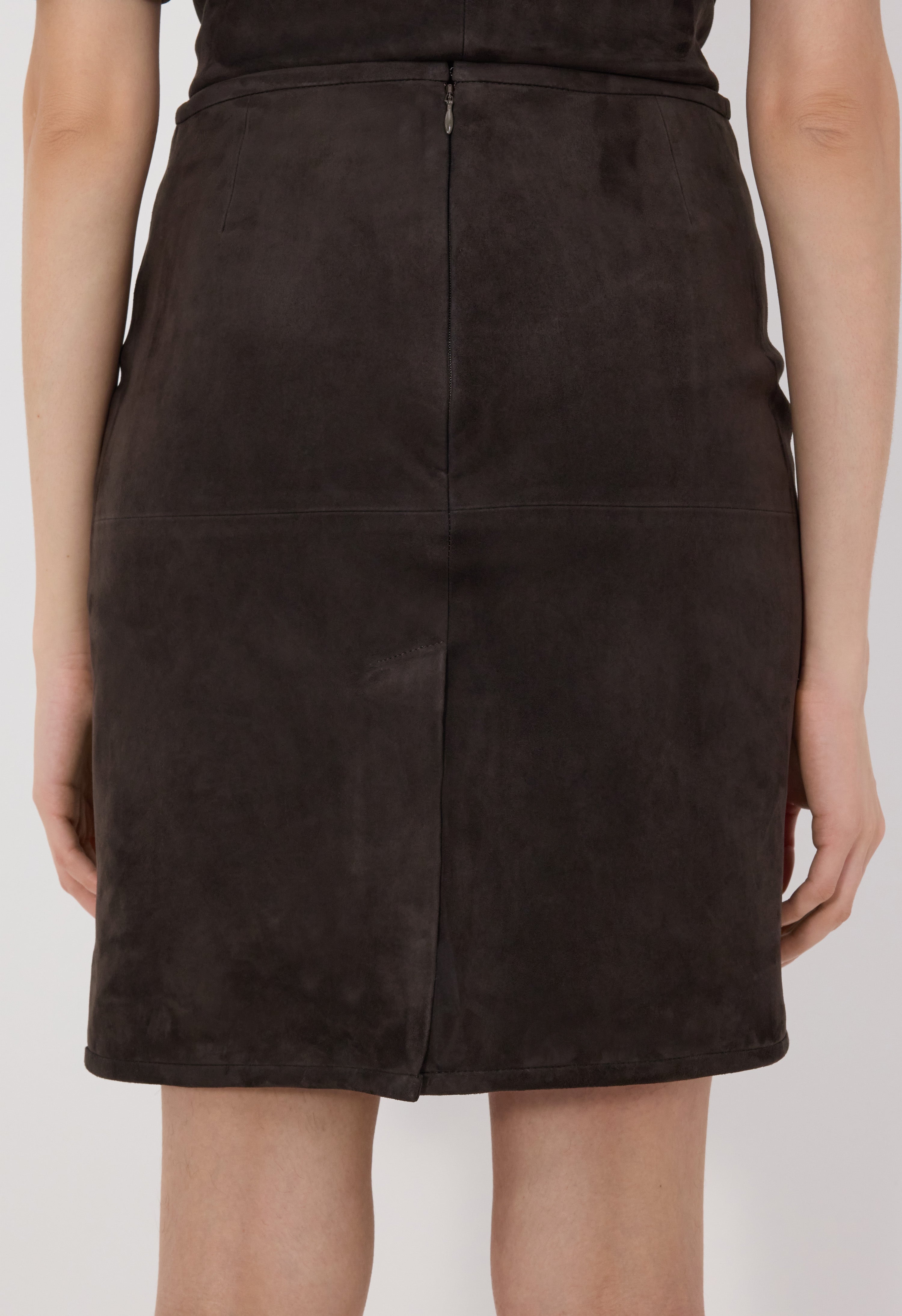 ENGEL Suede pencil skirt