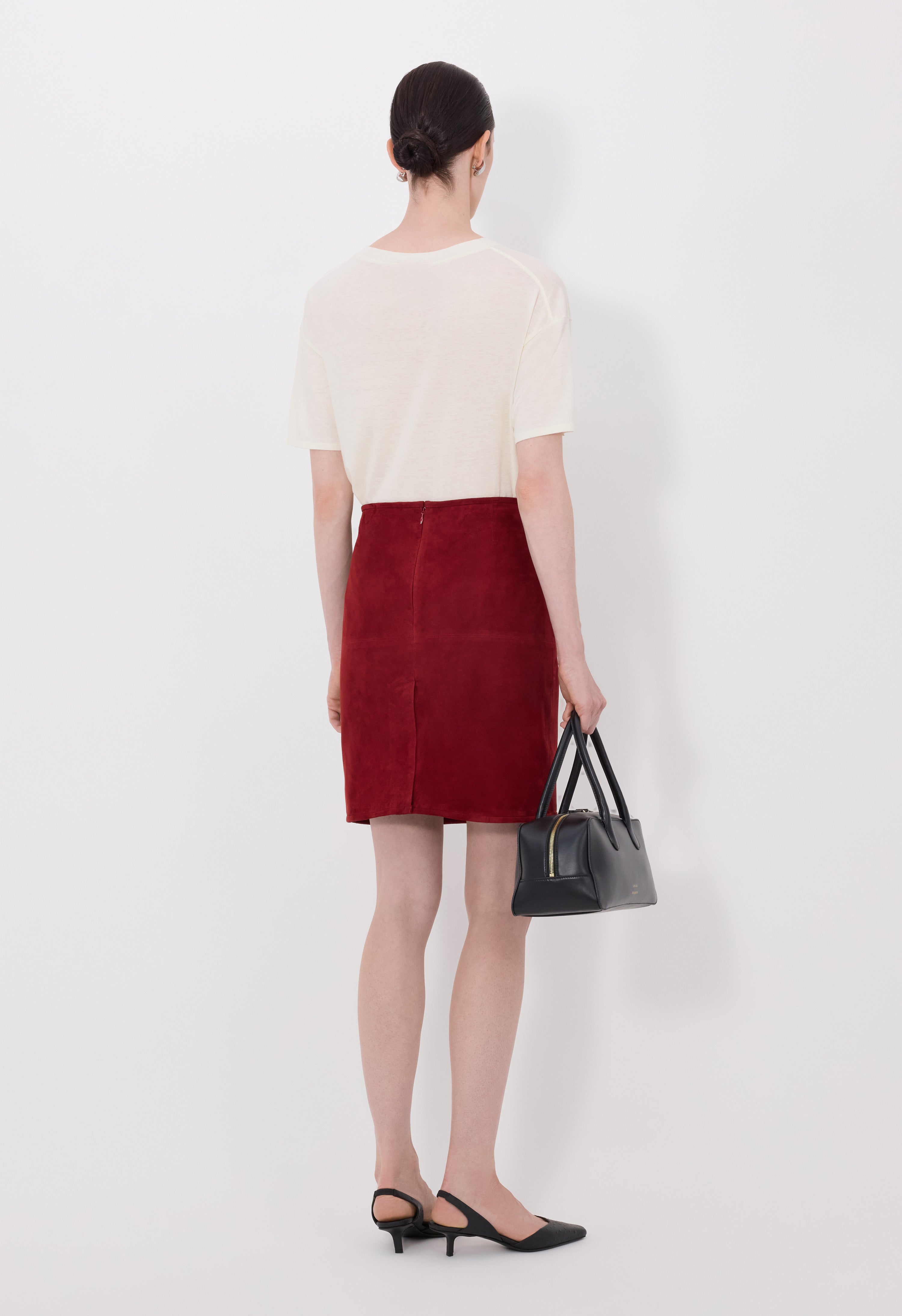 ENGEL Suede pencil skirt