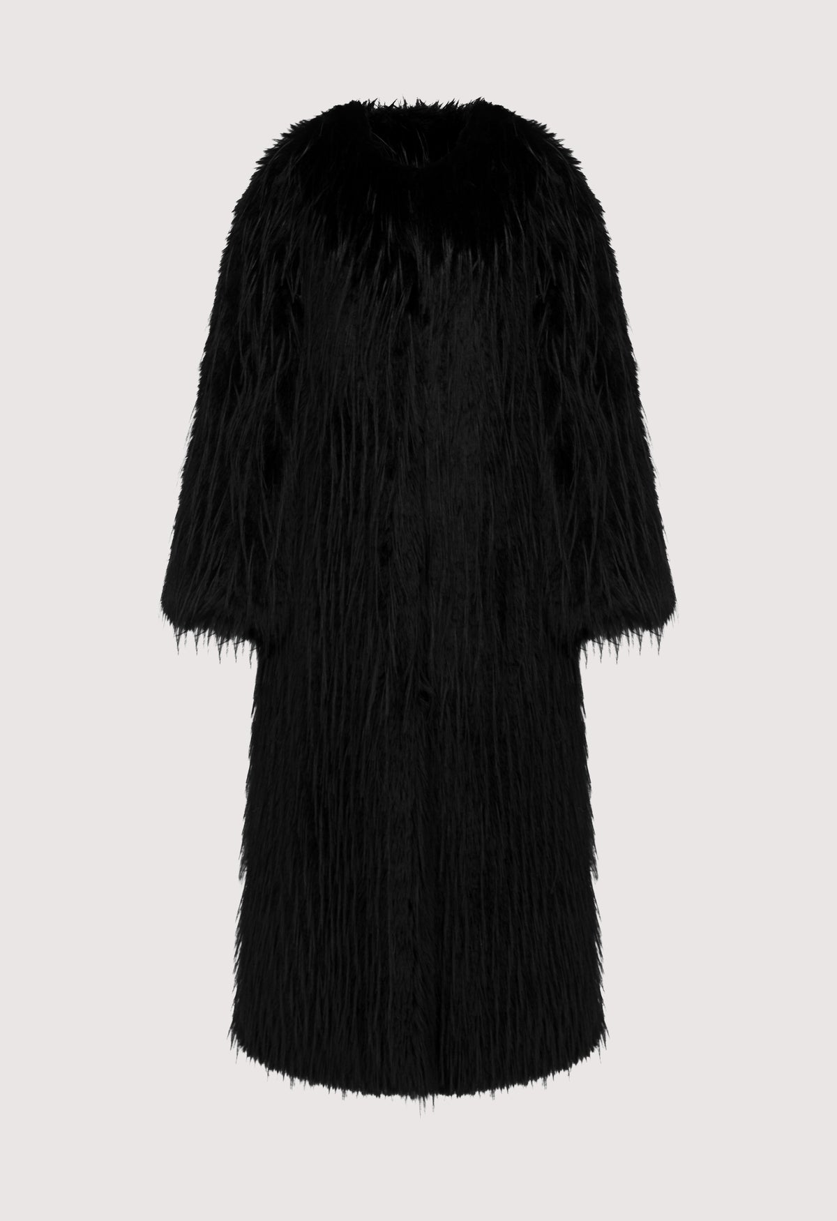 EYA Manteau long en fausse fourrure