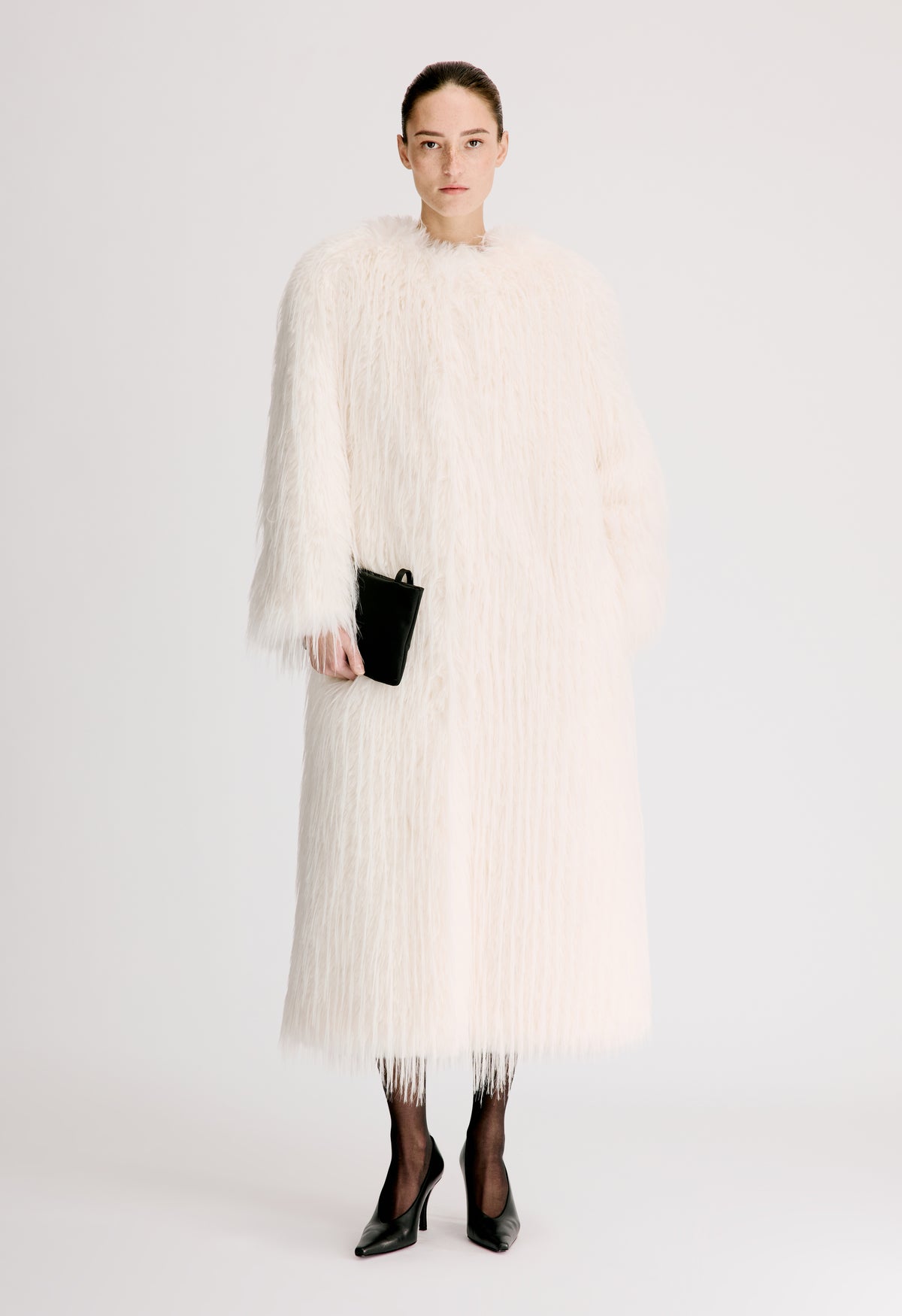 EYA Faux fur long coat