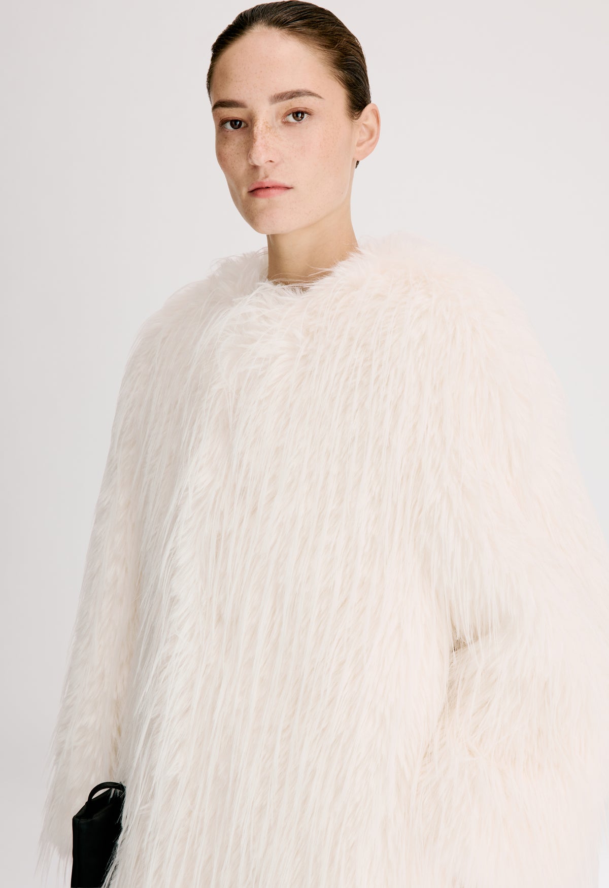 EYA Faux fur long coat