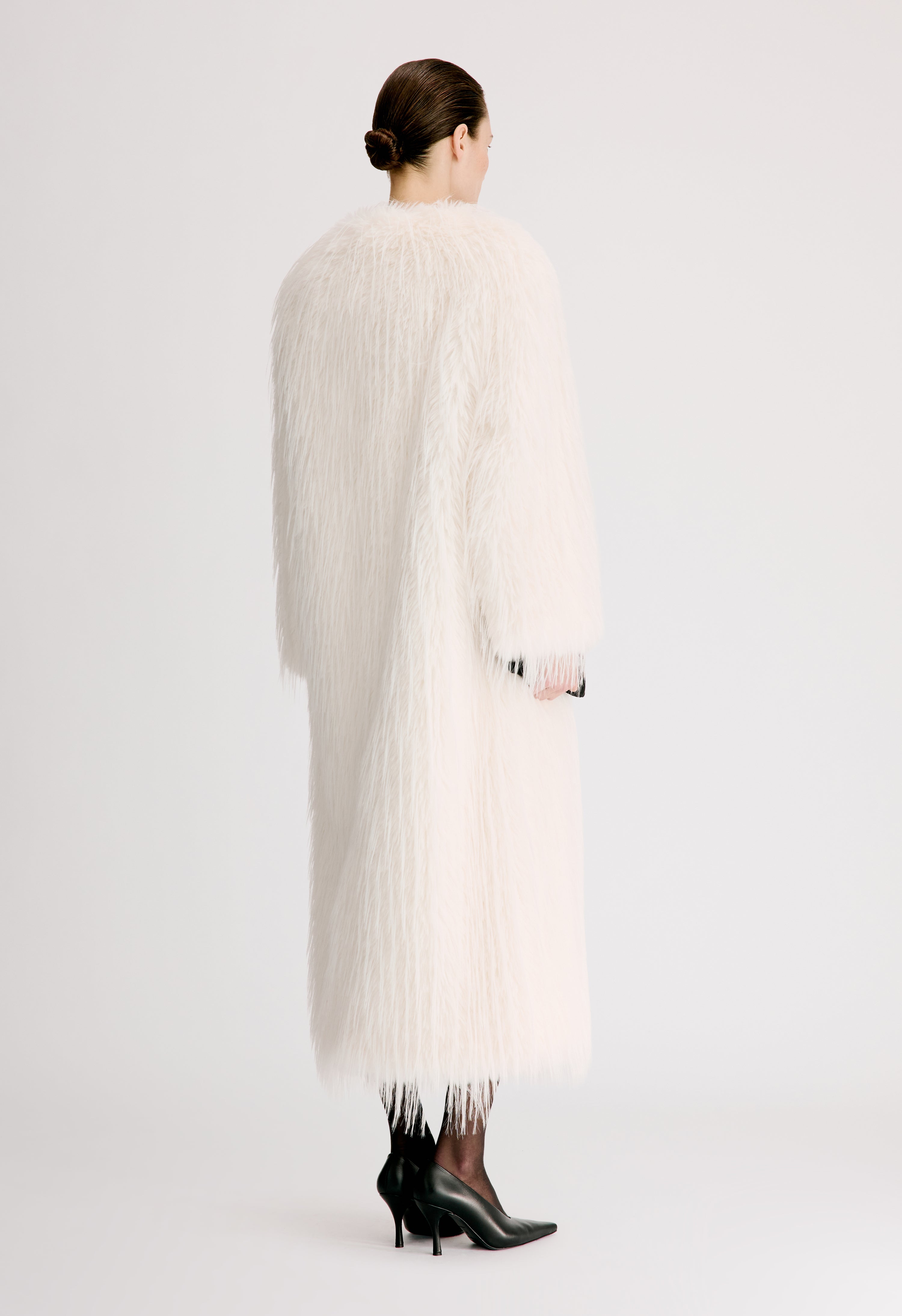 EYA Faux fur long coat