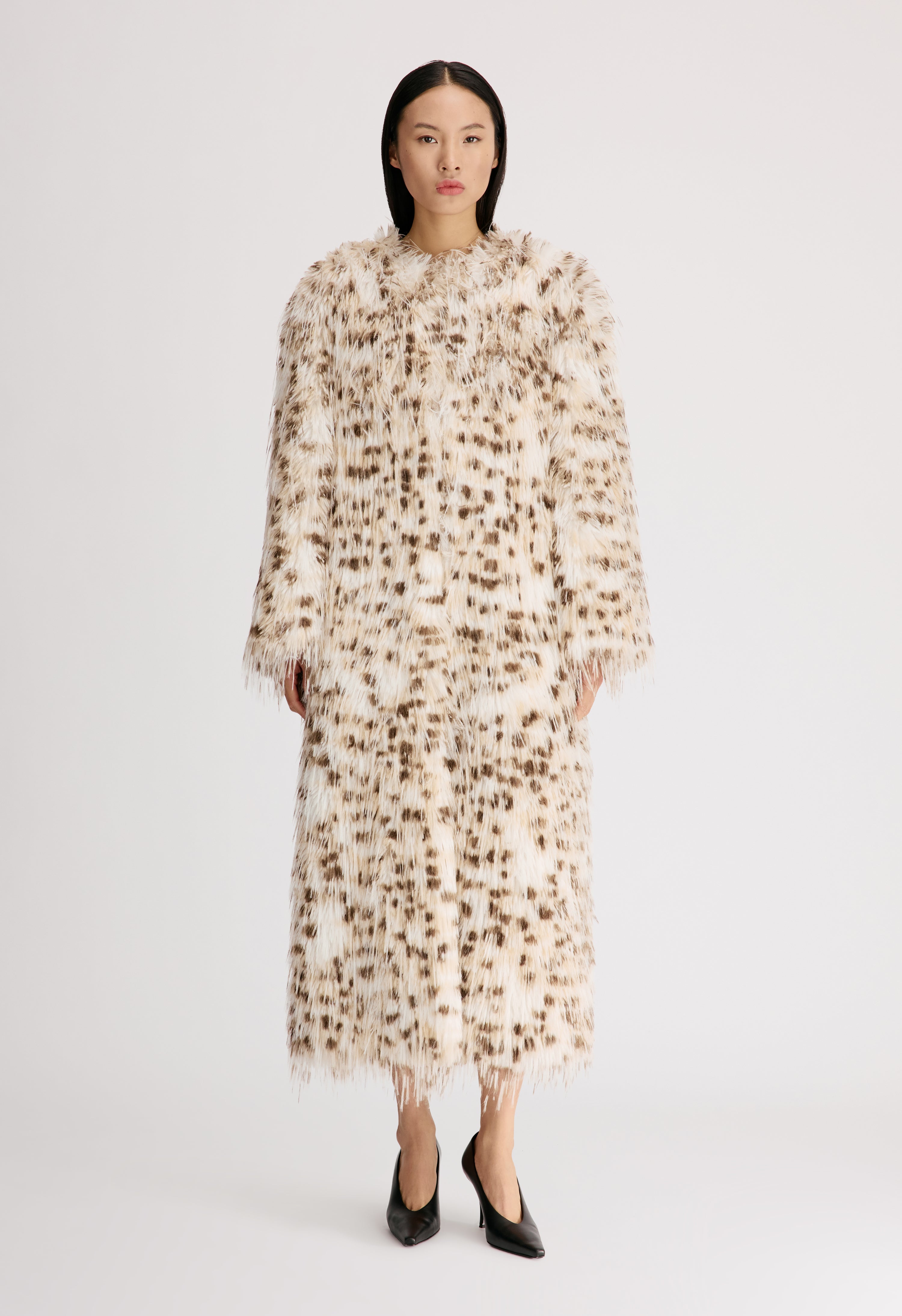 EYA Faux fur long coat