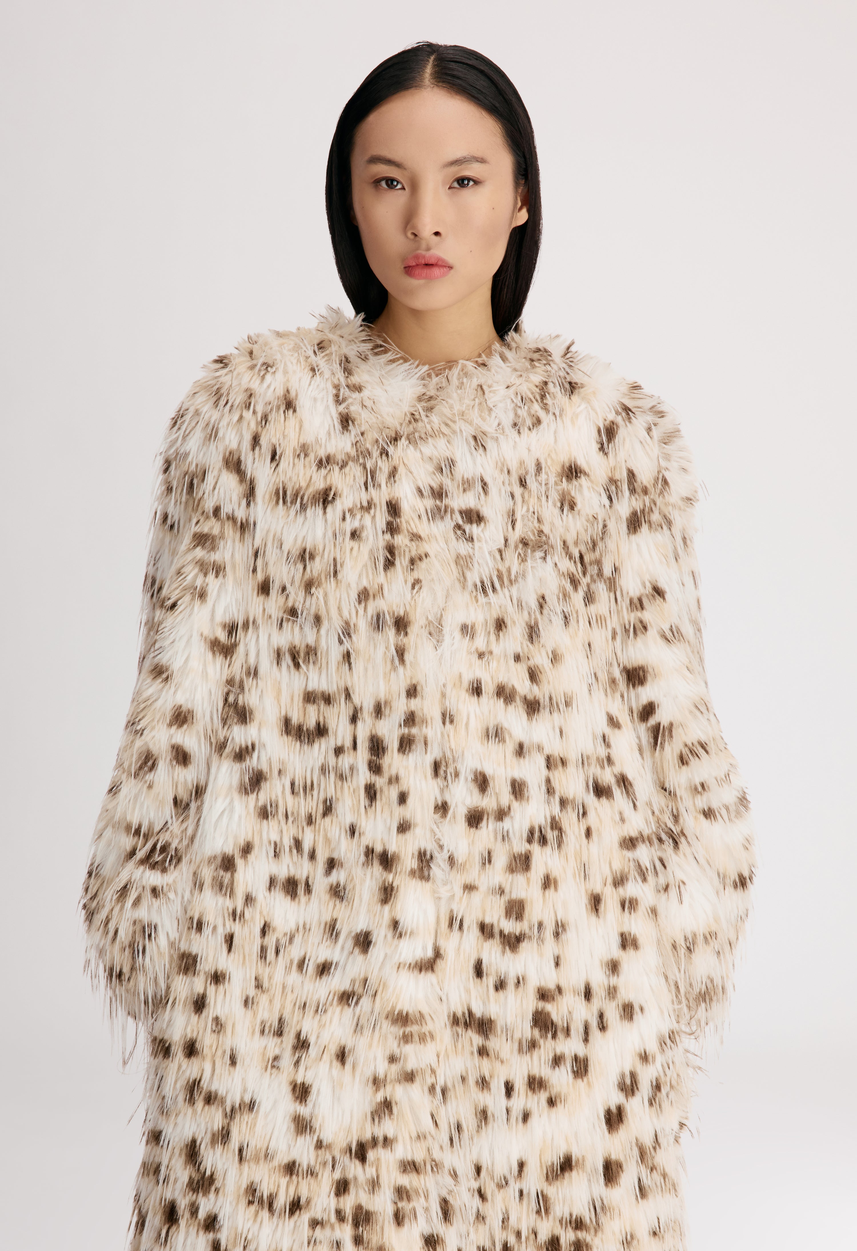 EYA Faux fur long coat