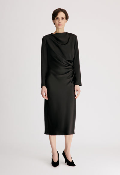 FABIO Draped satin dress