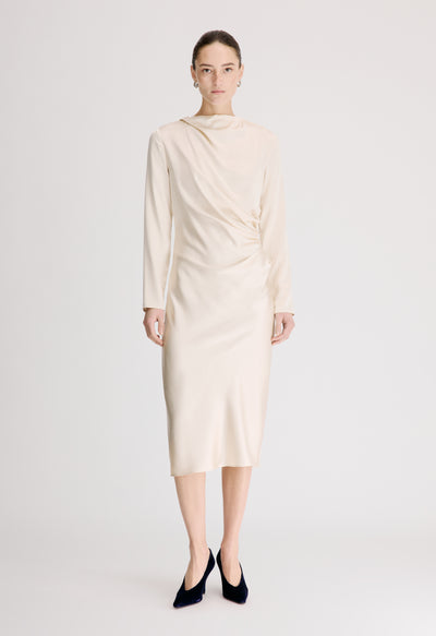 FABIO Draped satin dress