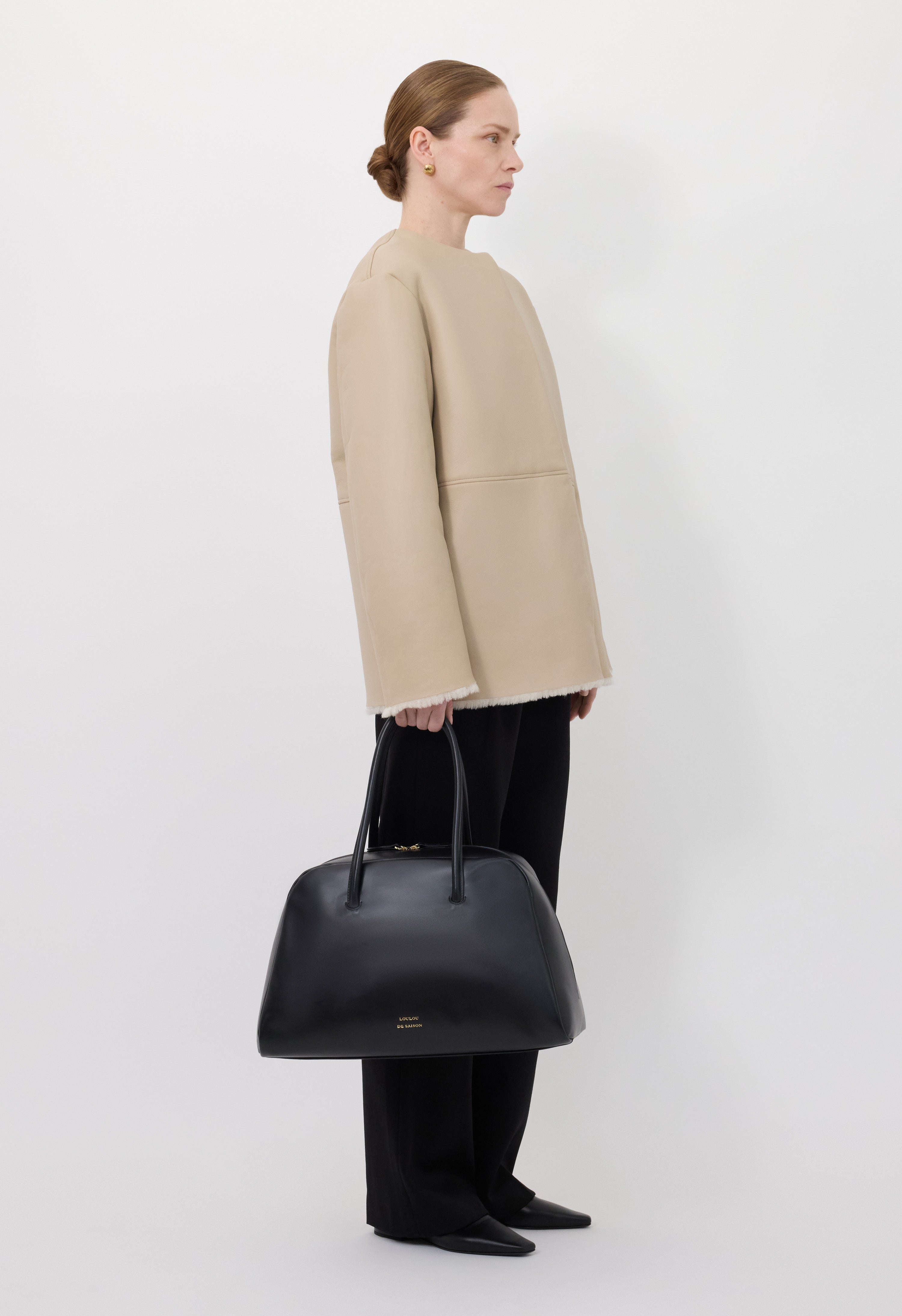 FARGO Short shearling coat