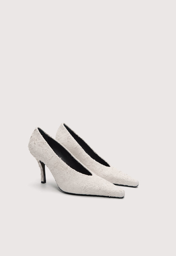 FAYE Distressed leather pumps