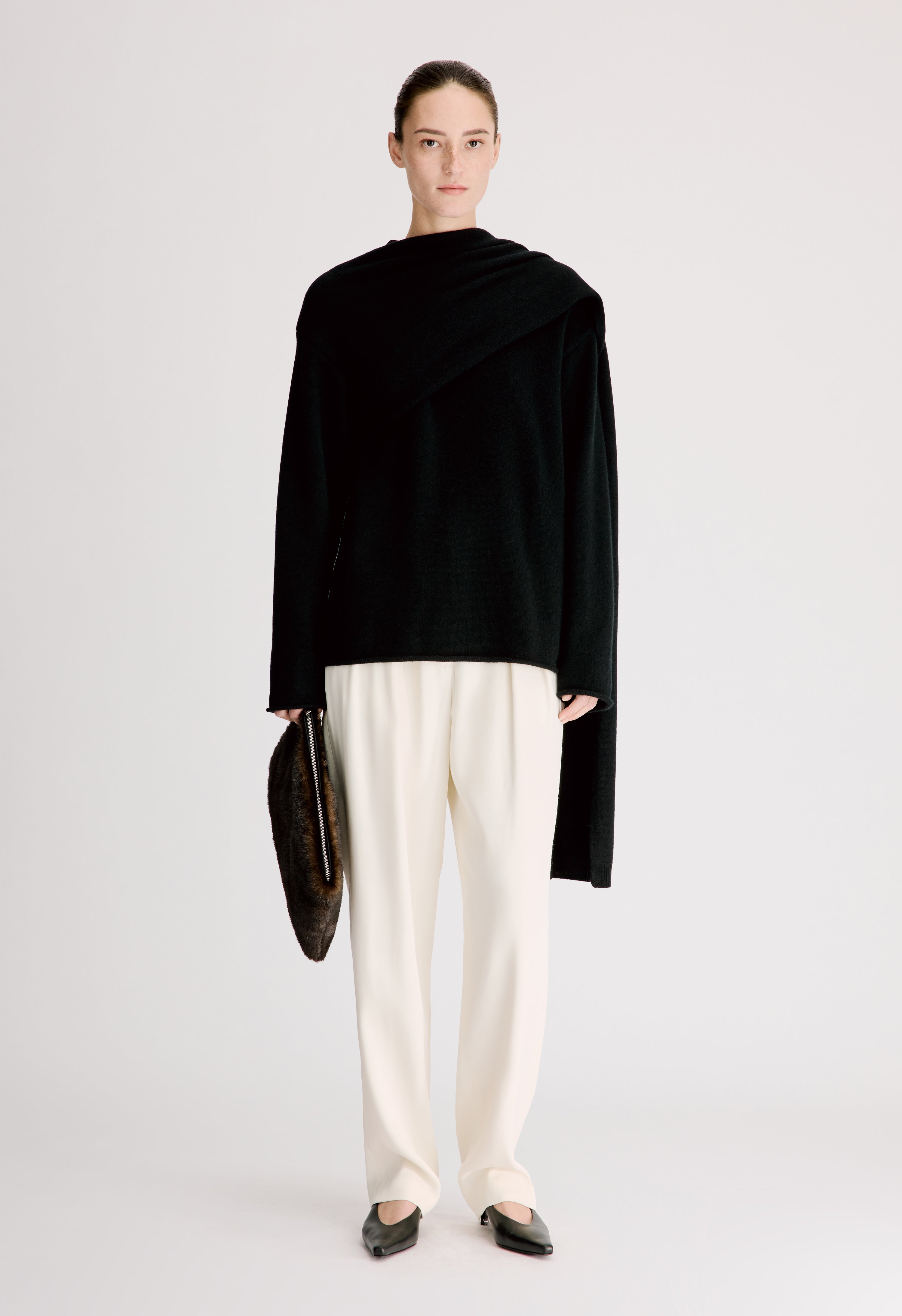 FRANCES Cashmere scarf sweater