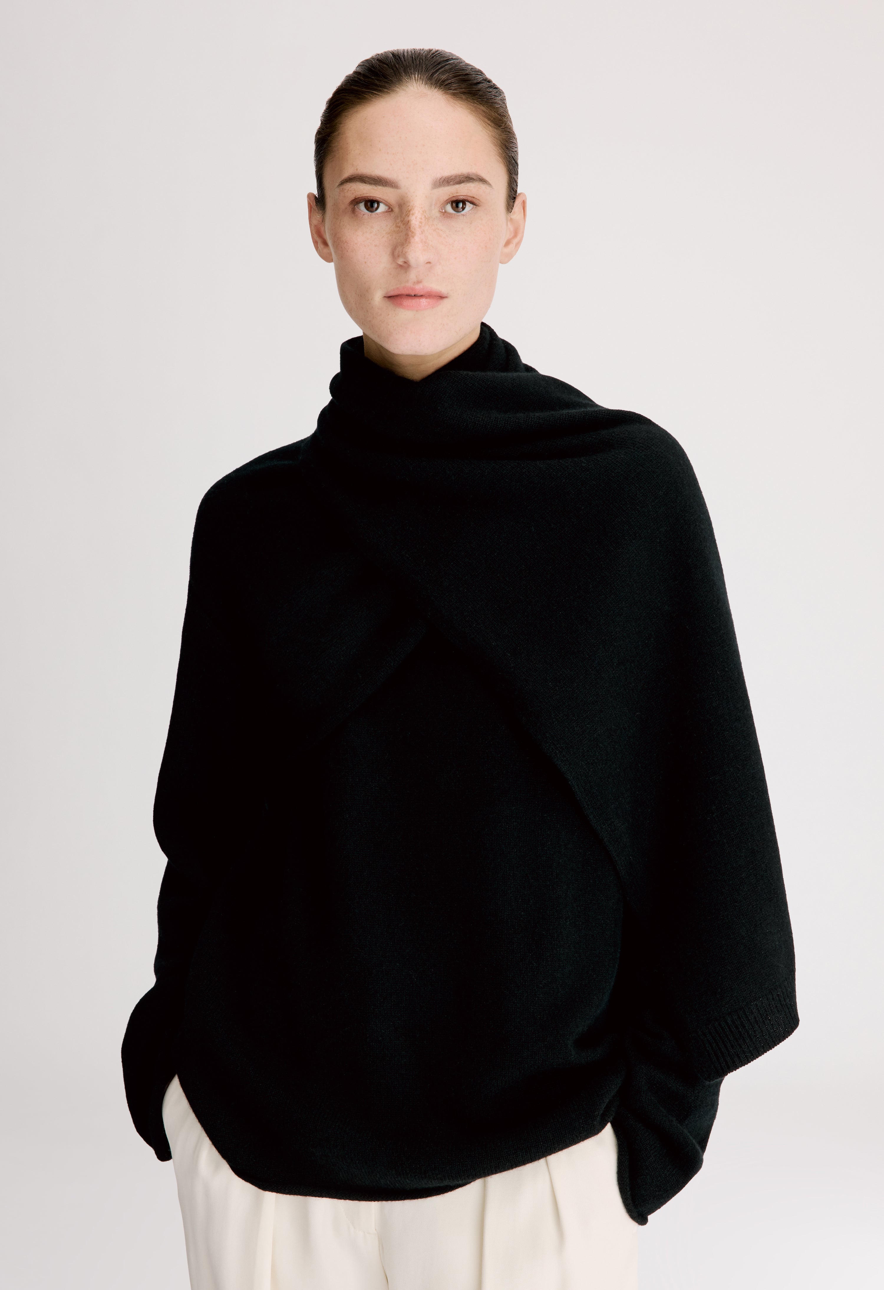 FRANCES Cashmere scarf sweater