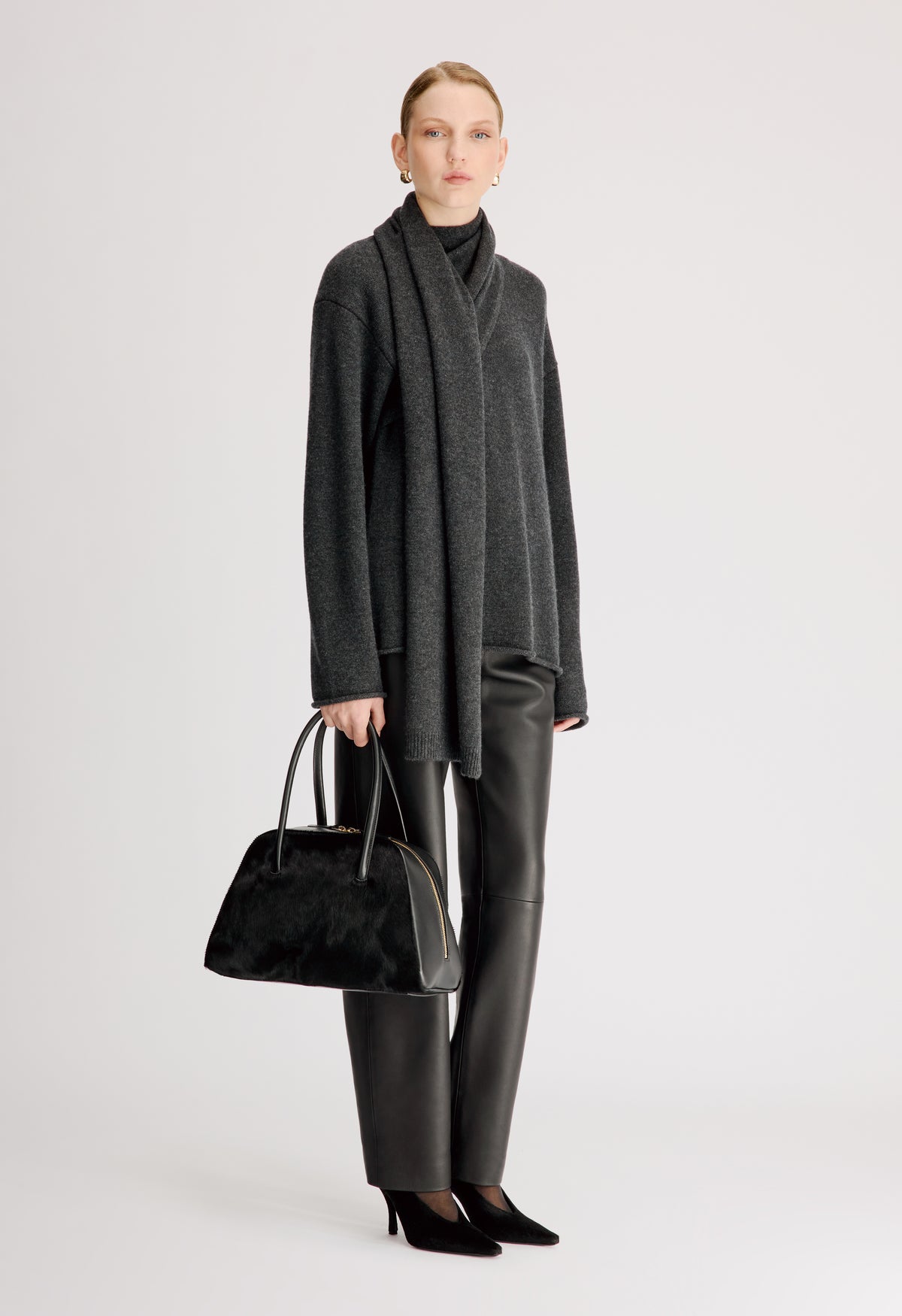 FRANCES Cashmere scarf sweater
