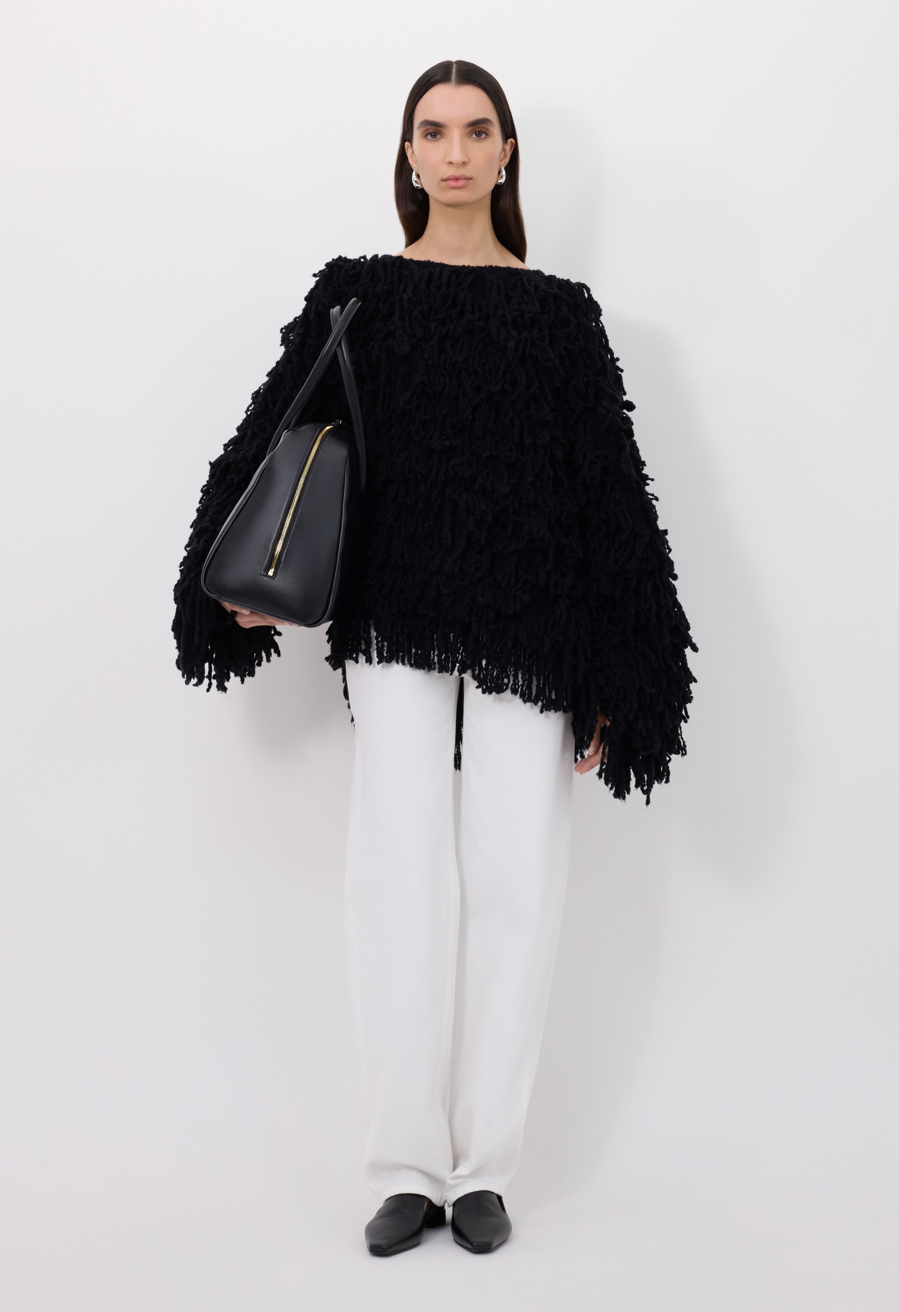 GABIN Alpaca fringes sweater