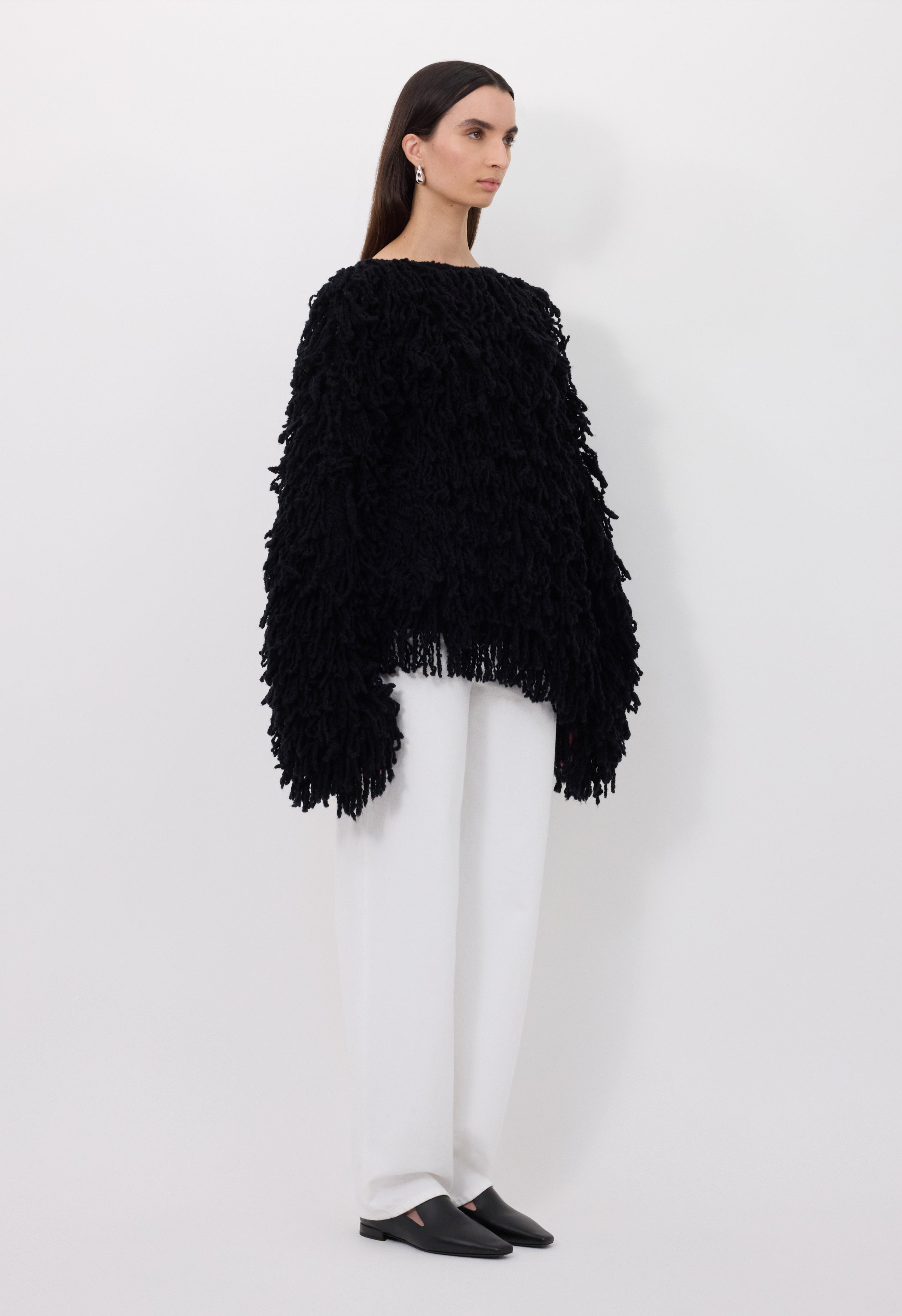GABIN Alpaca fringes sweater