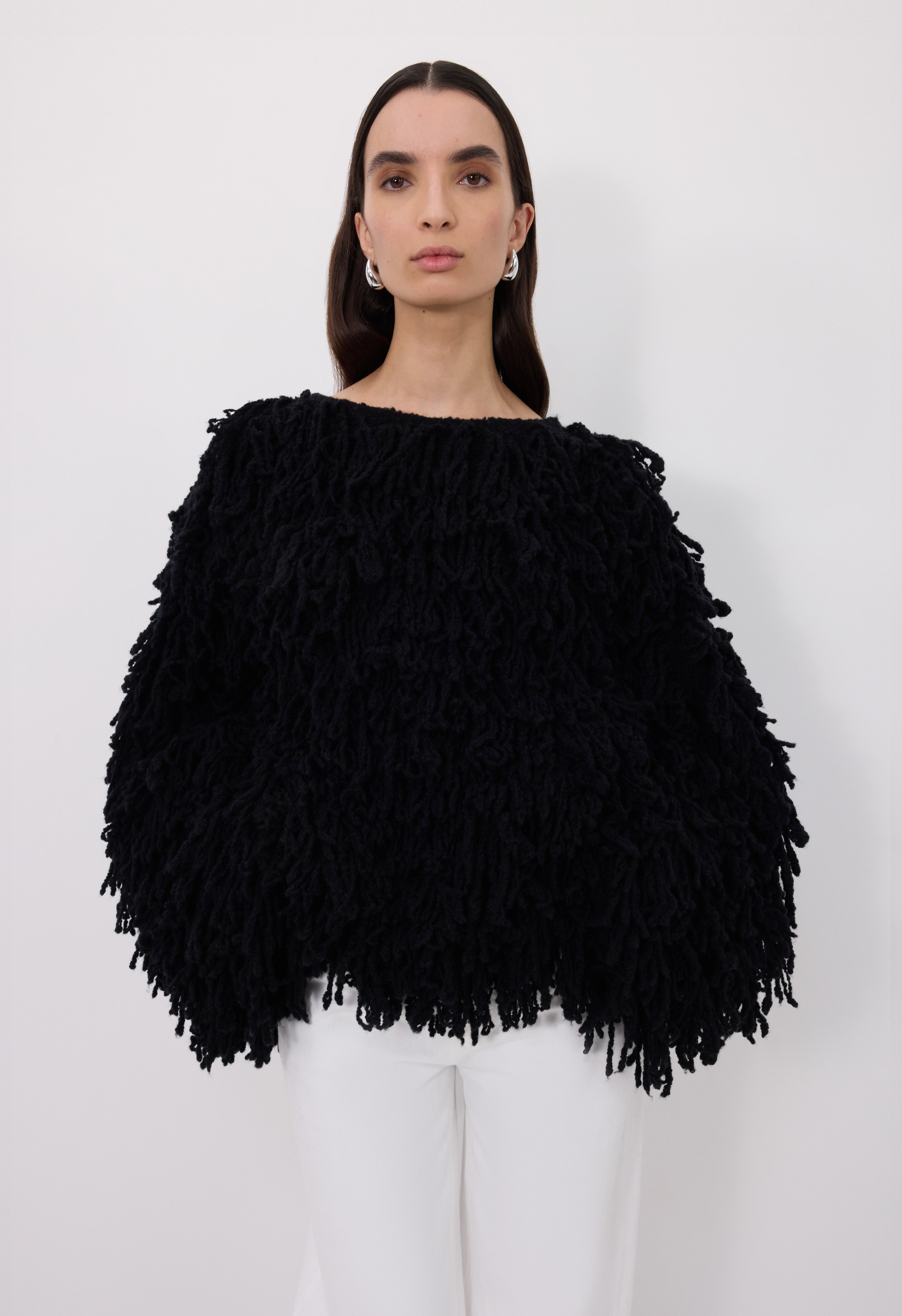 GABIN Alpaca fringes sweater