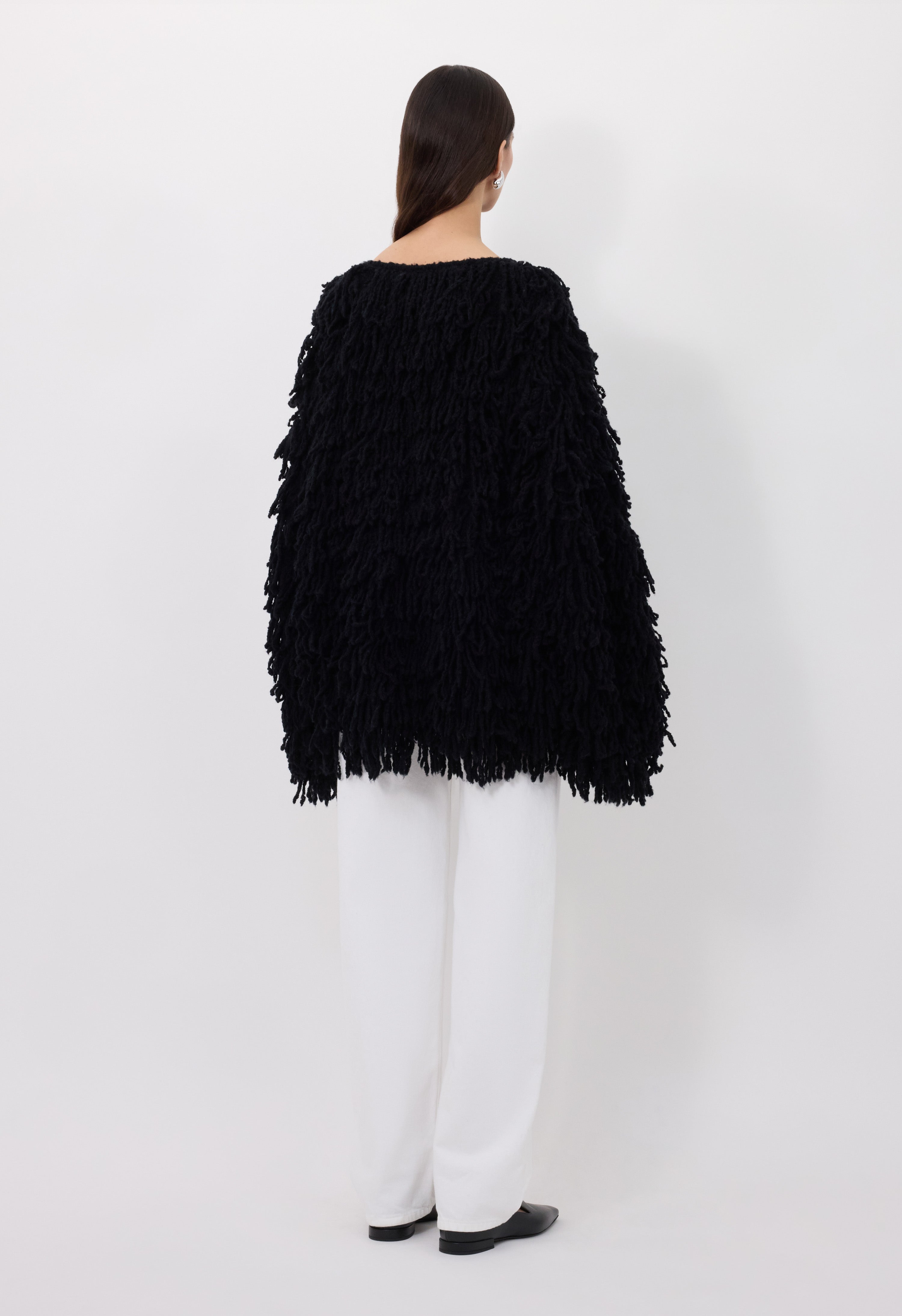 GABIN Alpaca fringes sweater