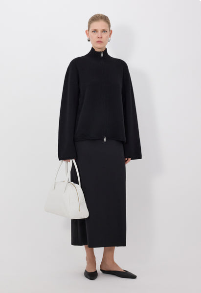 GABI Zipped cashmere cardigan